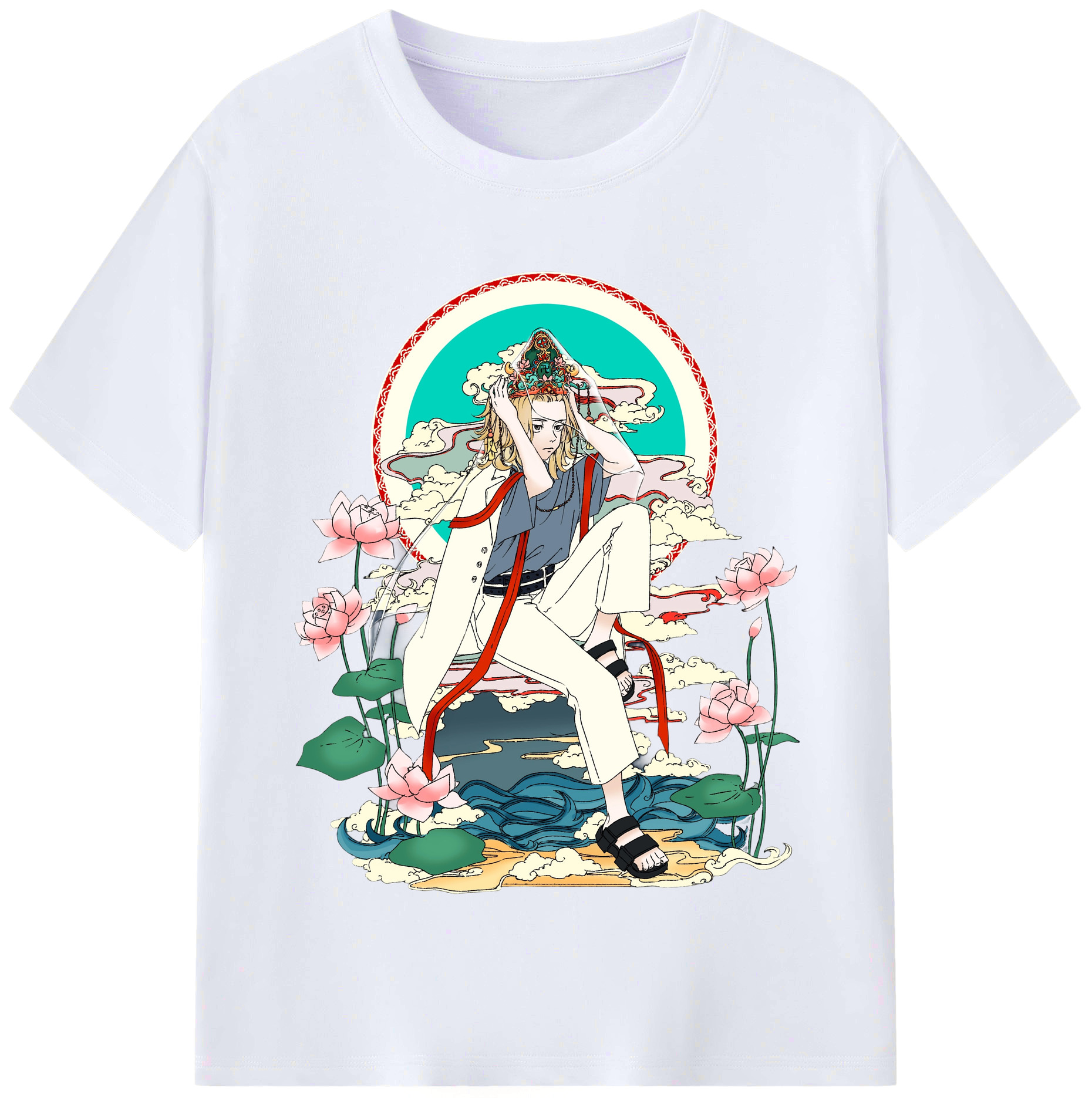 （画像用） 東京リベンジャーズ Tokyo Revengers レディースカジュアルプリントTシャツ（綿100％）