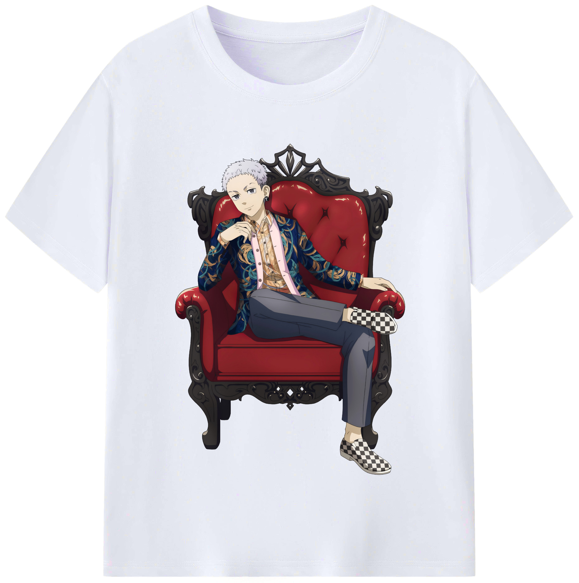 （画像用） 東京リベンジャーズ Tokyo Revengers レディースカジュアルプリントTシャツ（綿100％）