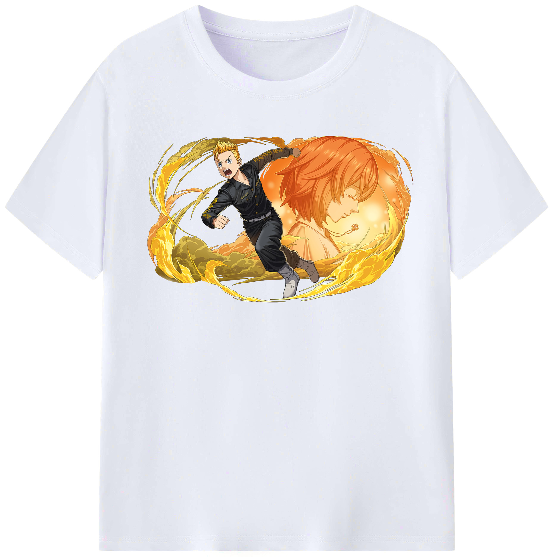 （画像用） 東京リベンジャーズ Tokyo Revengers レディースカジュアルプリントTシャツ（綿100％）