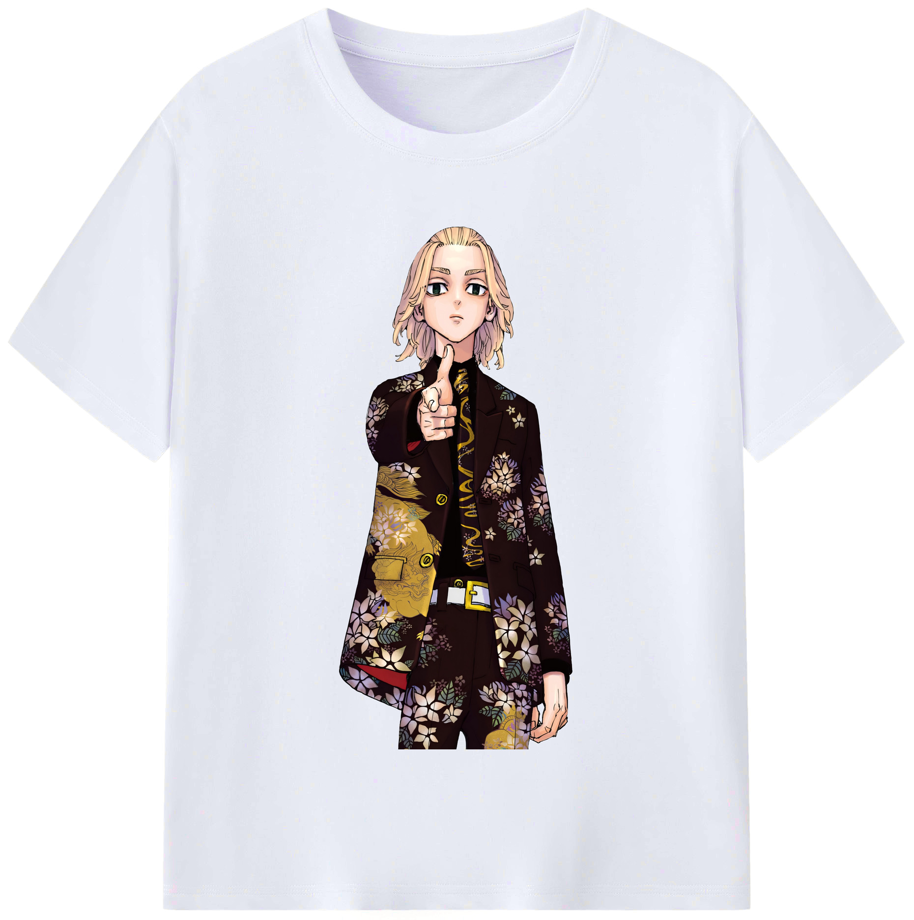 （画像用） 東京リベンジャーズ Tokyo Revengers レディースカジュアルプリントTシャツ（綿100％）