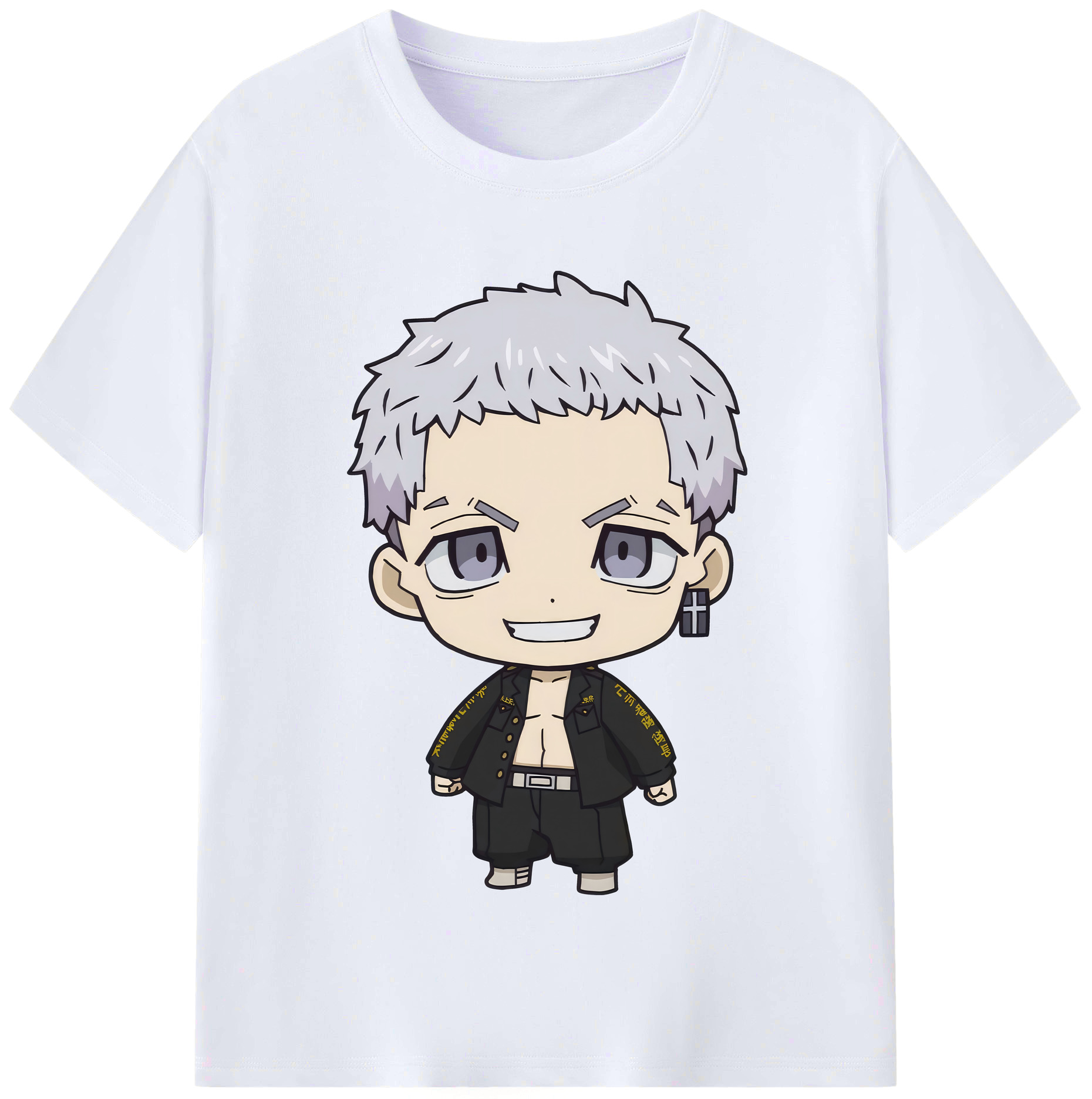 （画像用） 東京リベンジャーズ Tokyo Revengers レディースカジュアルプリントTシャツ（綿100％）