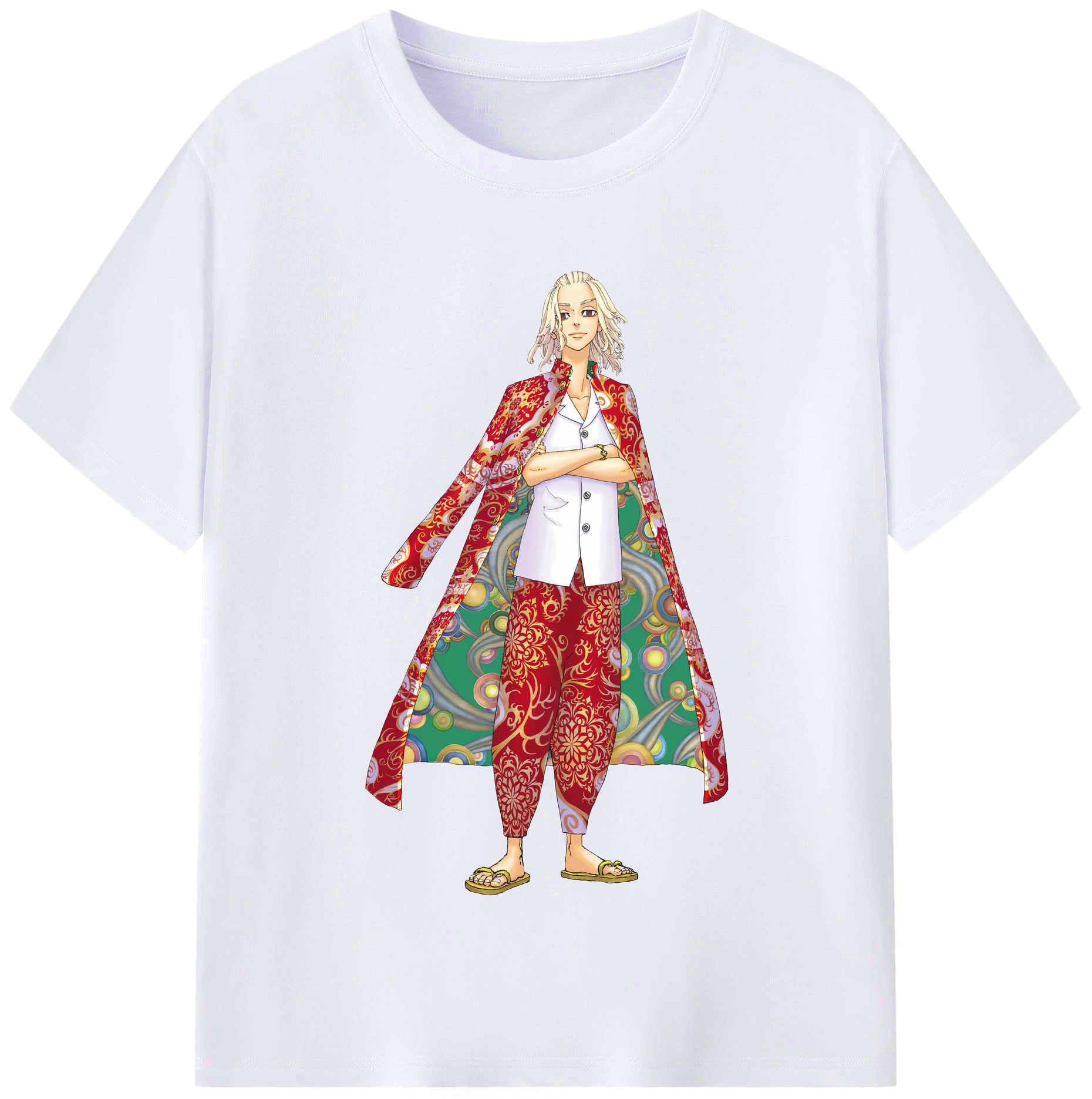 （画像用） 東京リベンジャーズ Tokyo Revengers レディースカジュアルプリントTシャツ（綿100％）