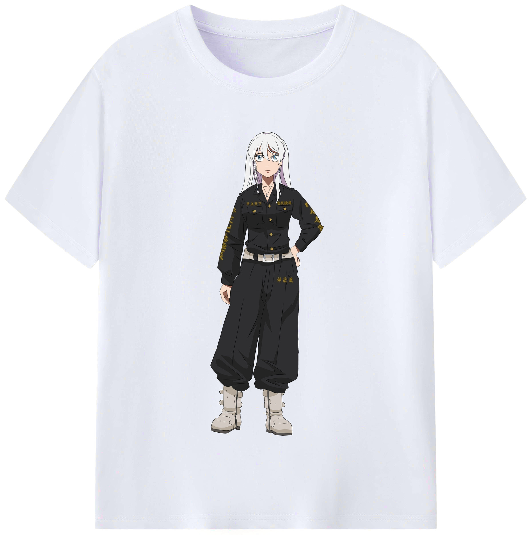 （画像用） 東京リベンジャーズ Tokyo Revengers レディースカジュアルプリントTシャツ（綿100％）