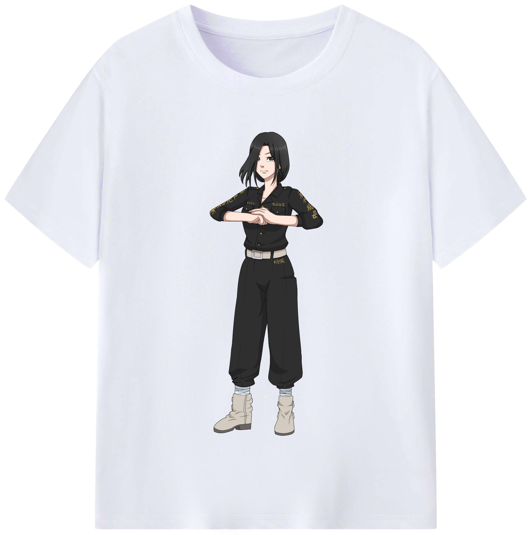 （画像用） 東京リベンジャーズ Tokyo Revengers レディースカジュアルプリントTシャツ（綿100％）