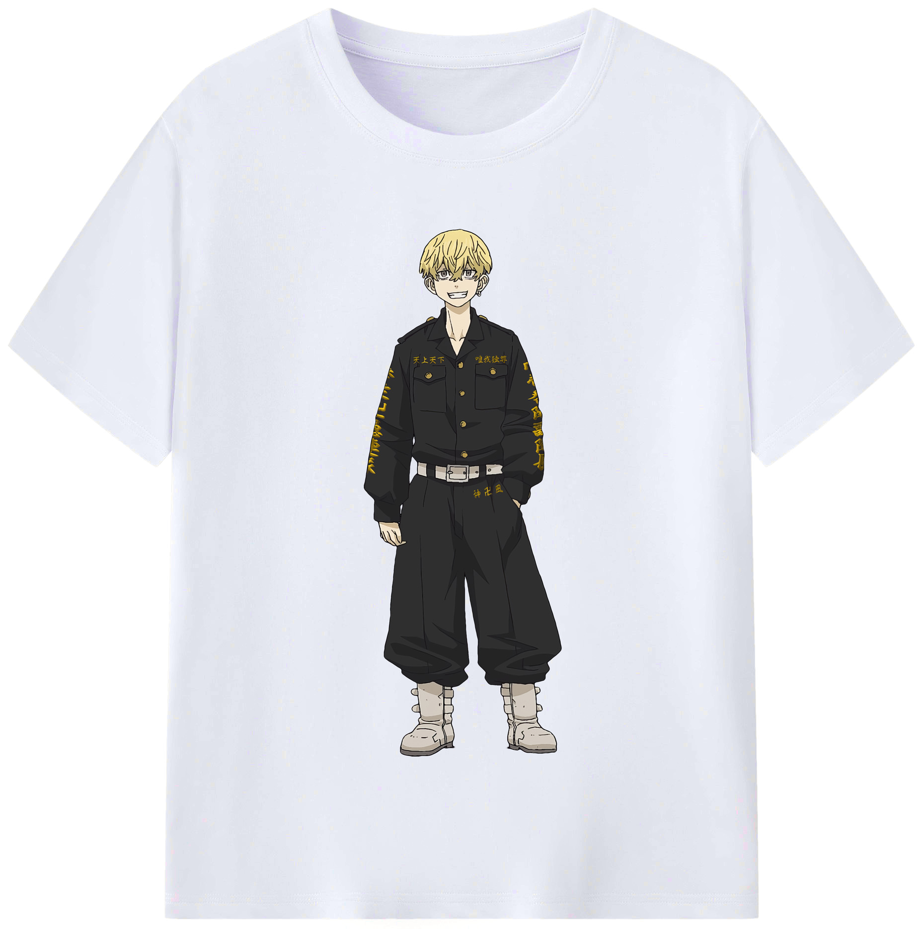 （画像用） 東京リベンジャーズ Tokyo Revengers レディースカジュアルプリントTシャツ（綿100％）
