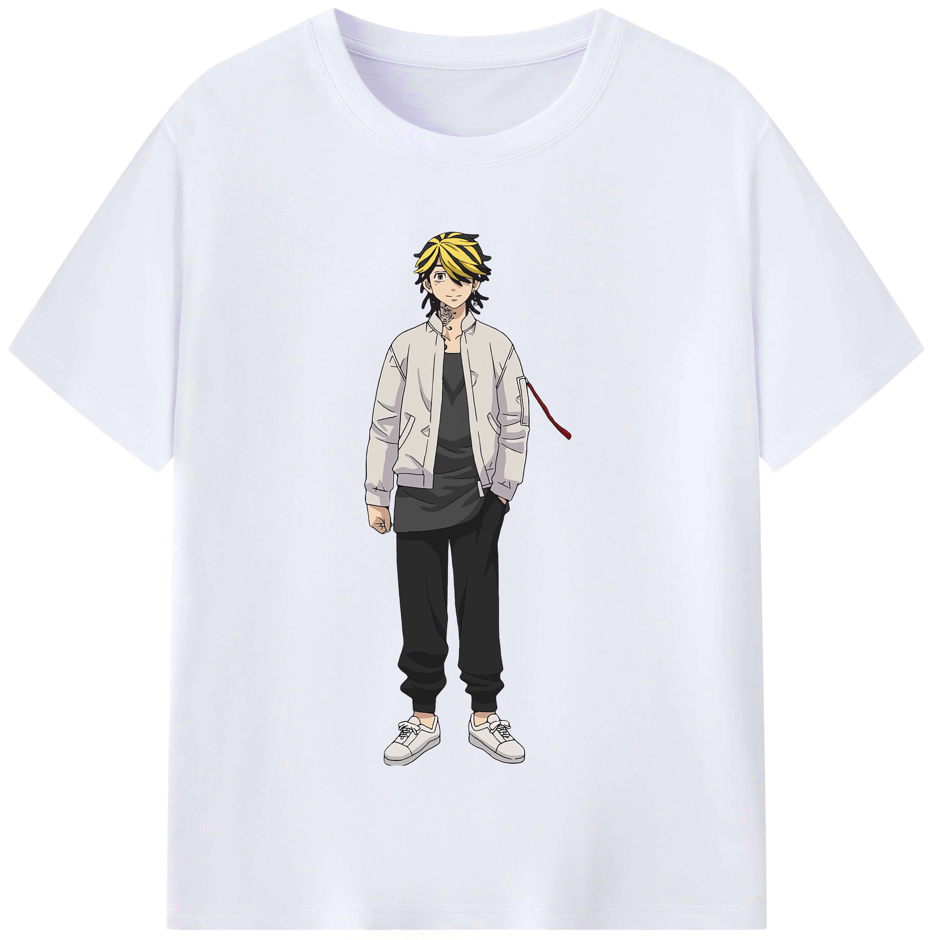 （画像用） 東京リベンジャーズ Tokyo Revengers レディースカジュアルプリントTシャツ（綿100％）