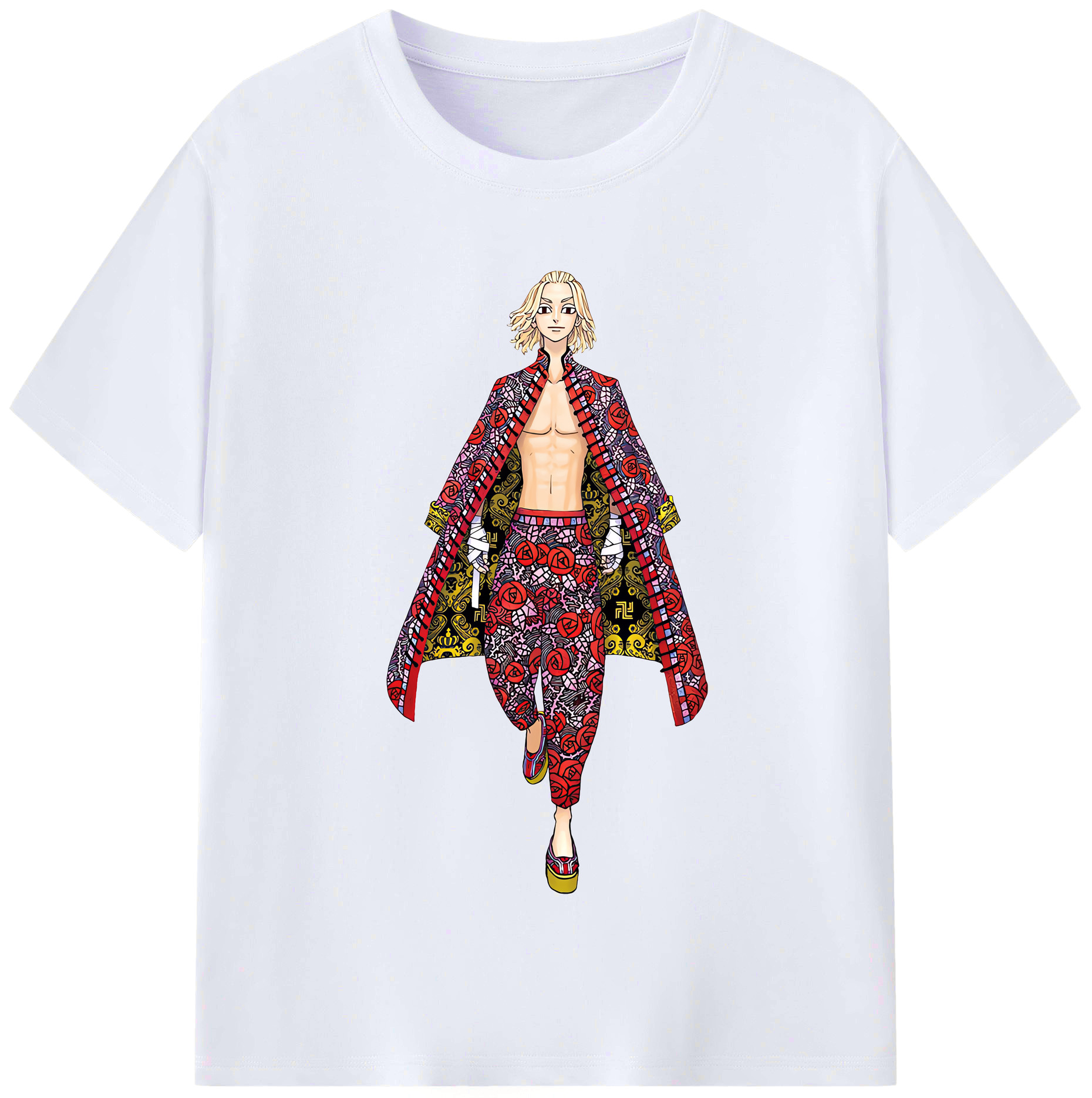 （画像用） 東京リベンジャーズ Tokyo Revengers レディースカジュアルプリントTシャツ（綿100％）