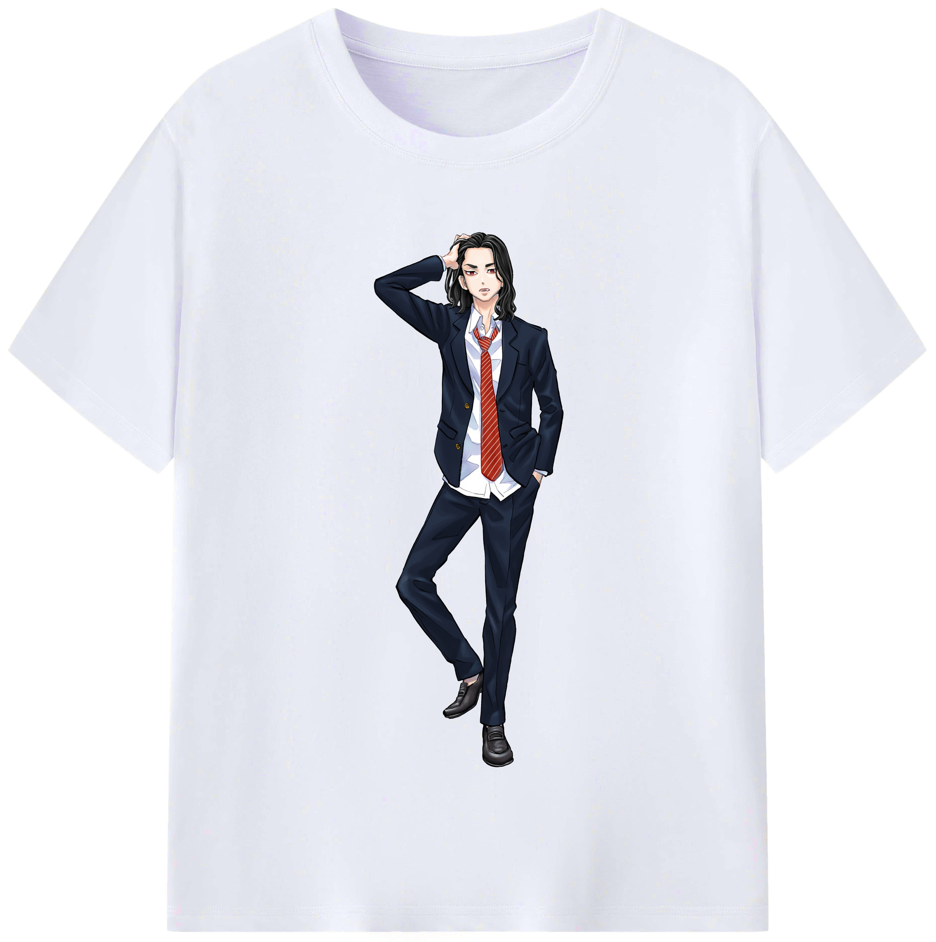 （画像用） 東京リベンジャーズ Tokyo Revengers レディースカジュアルプリントTシャツ（綿100％）