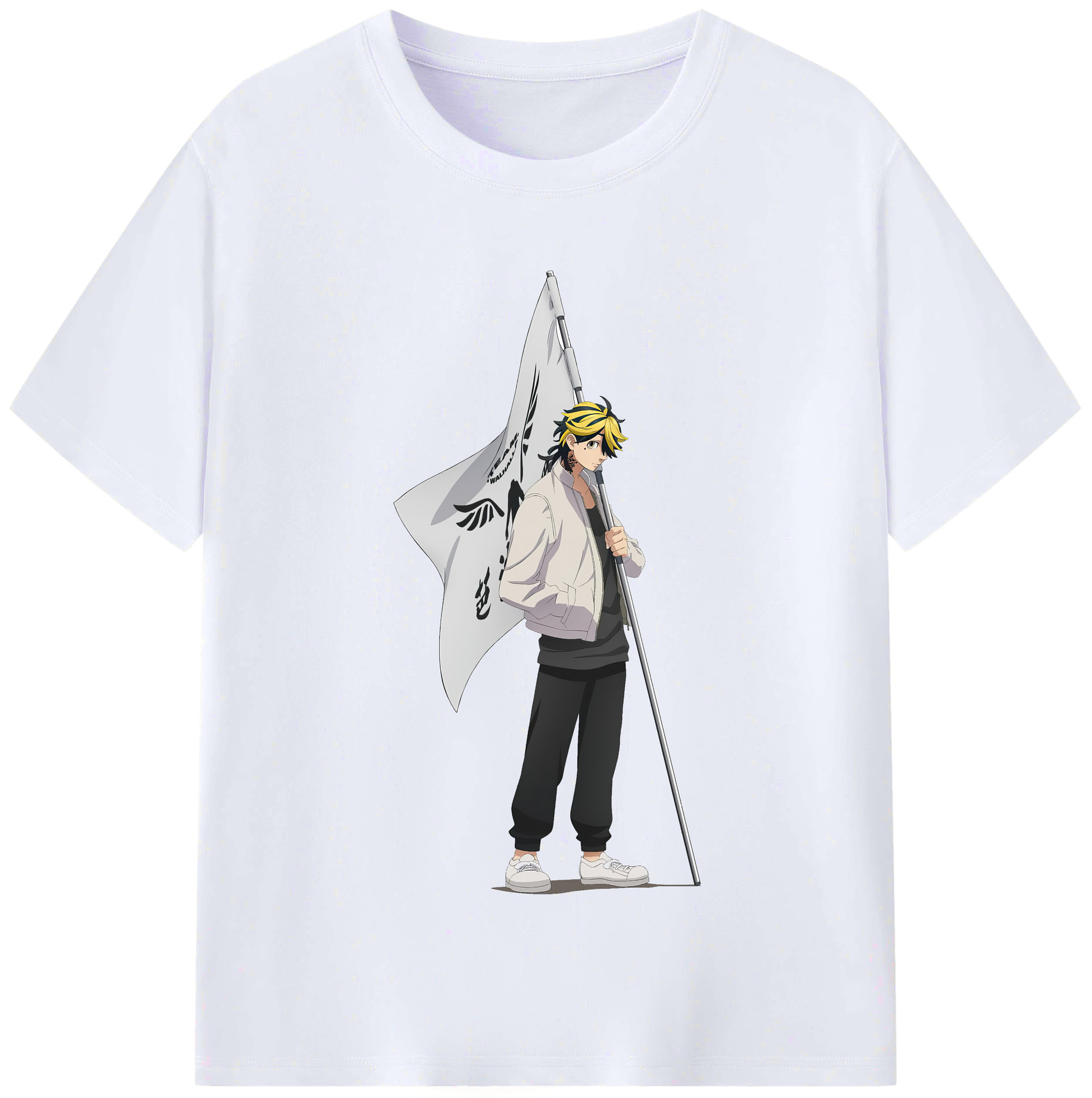（画像用） 東京リベンジャーズ Tokyo Revengers レディースカジュアルプリントTシャツ（綿100％）