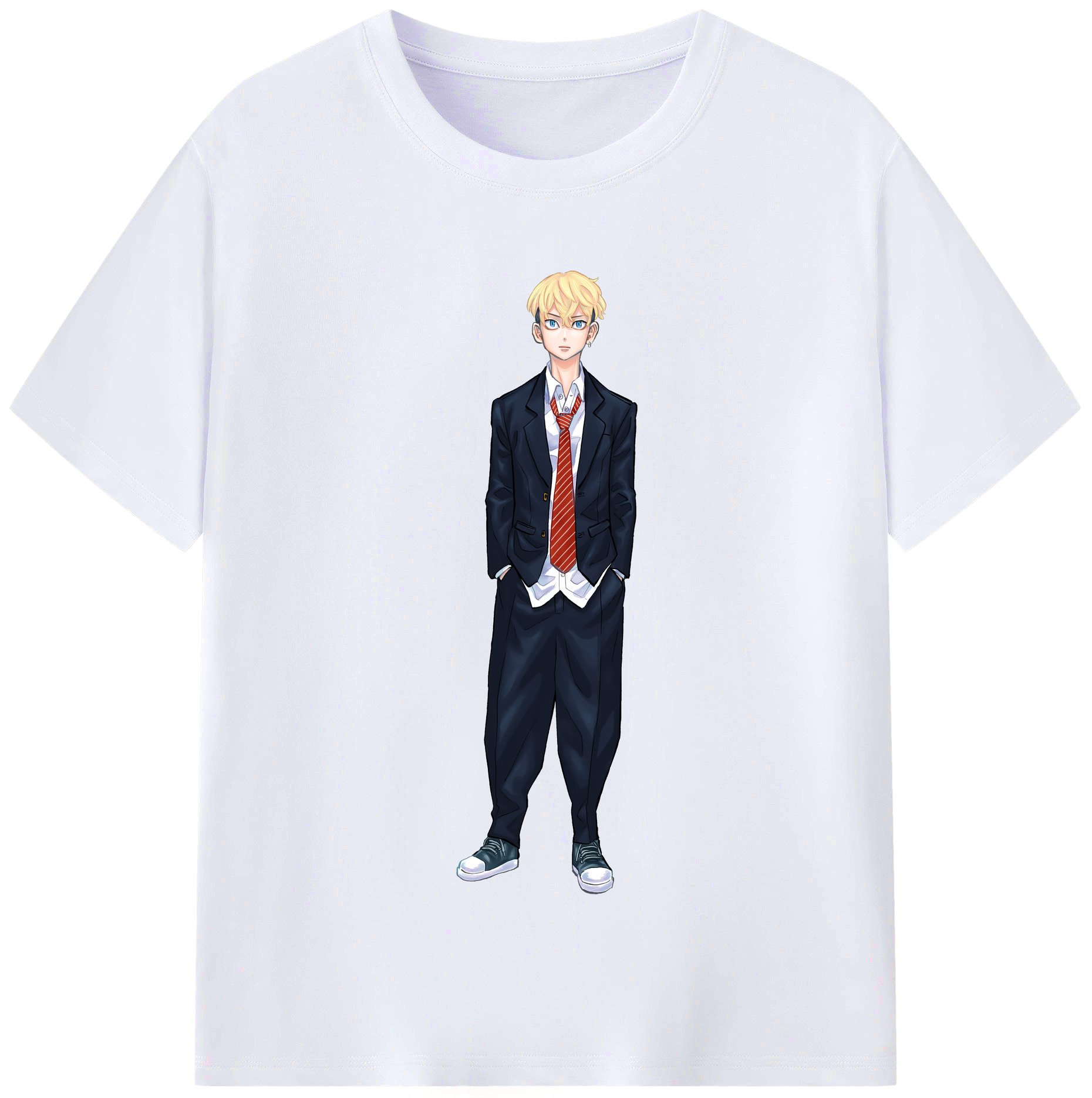 （画像用） 東京リベンジャーズ Tokyo Revengers レディースカジュアルプリントTシャツ（綿100％）