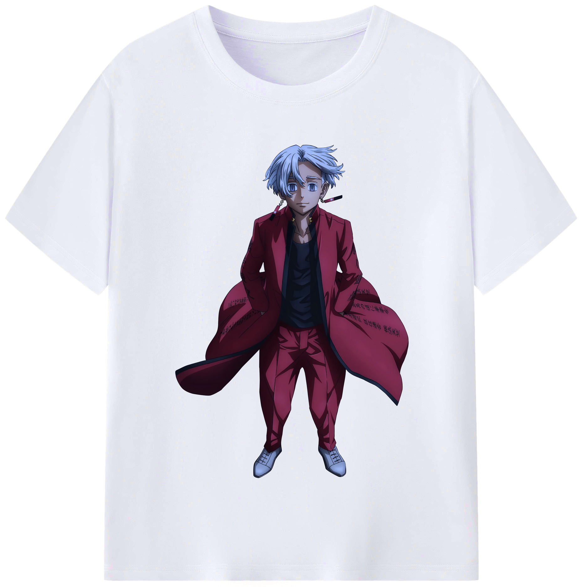 （画像用） 東京リベンジャーズ Tokyo Revengers レディースカジュアルプリントTシャツ（綿100％）