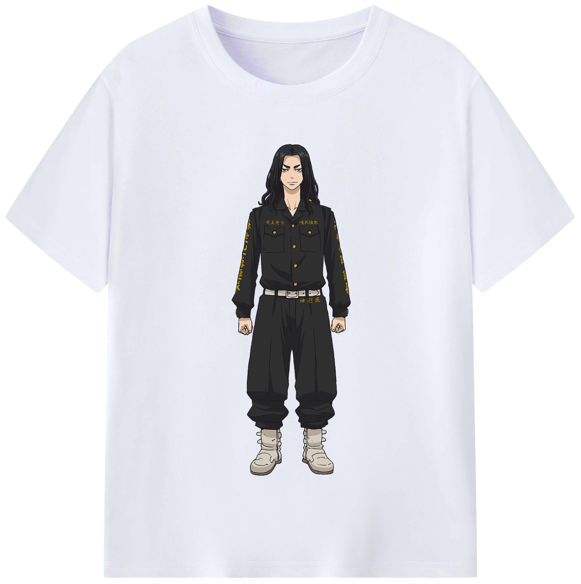 （画像用） 東京リベンジャーズ Tokyo Revengers レディースカジュアルプリントTシャツ（綿100％）