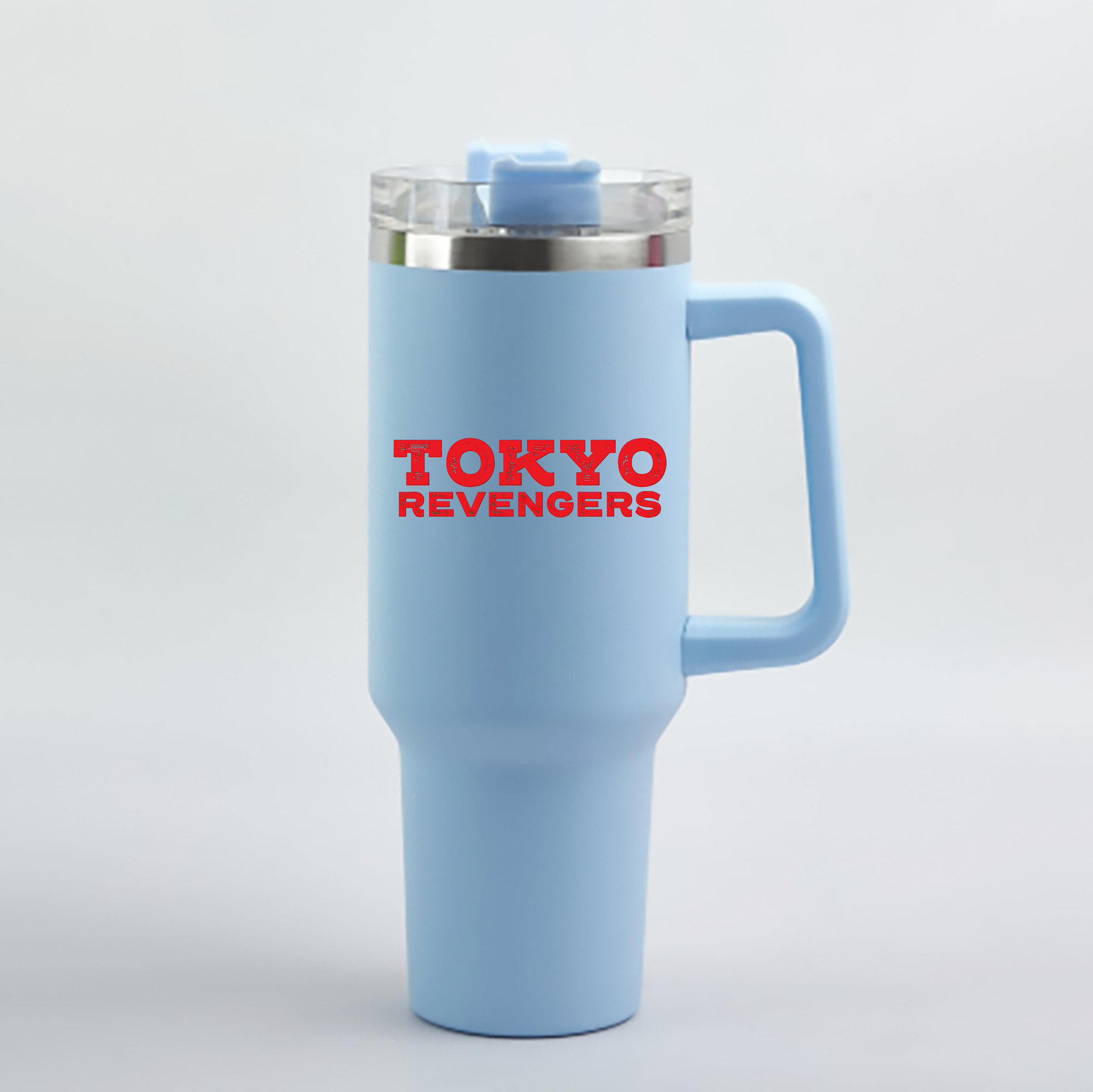 （画像用） 東京リベンジャーズ Tokyo Revengers 1200mL車用タンブラー - クリスタルステッカー（プラスチックストロー付き）