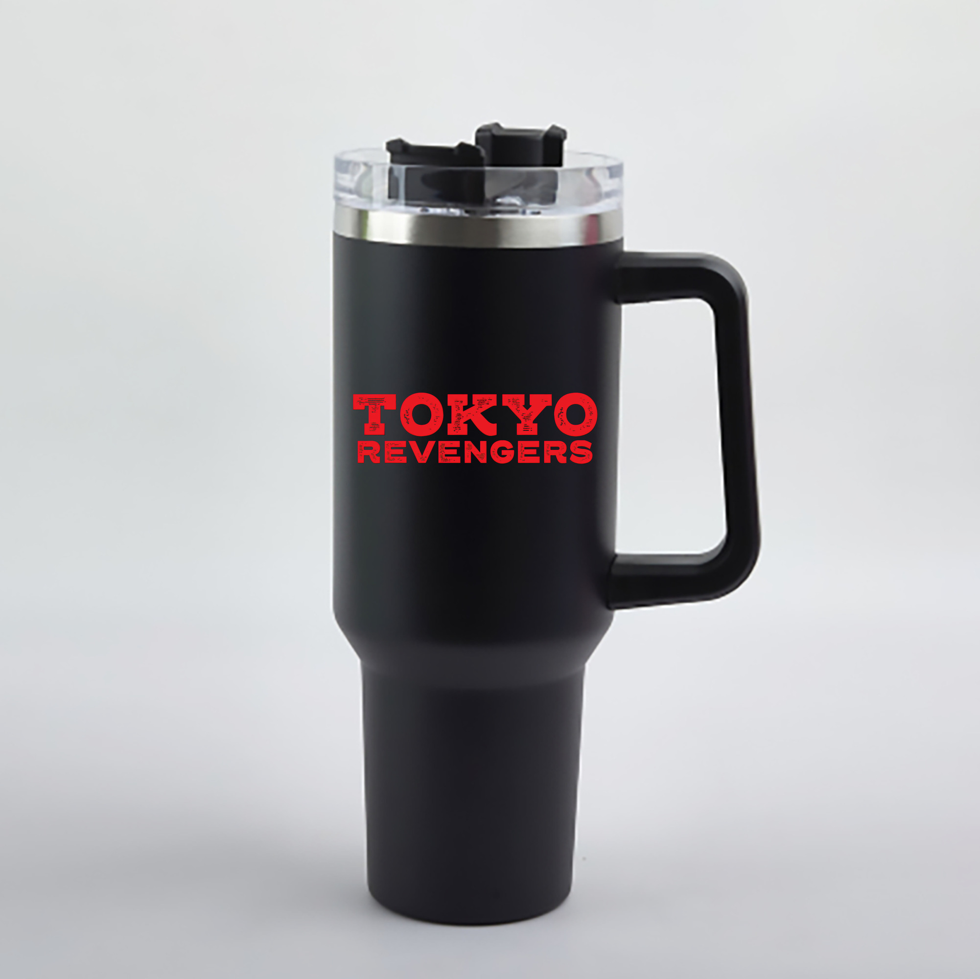 （画像用） 東京リベンジャーズ Tokyo Revengers 1200mL車用タンブラー - クリスタルステッカー（プラスチックストロー付き）