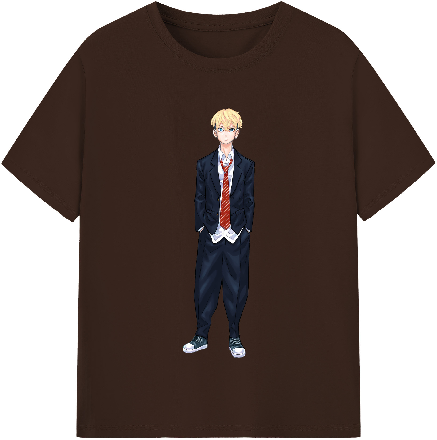 （画像用） 東京リベンジャーズ Tokyo Revengers 綿100％半袖Tシャツ（フロントプリント）