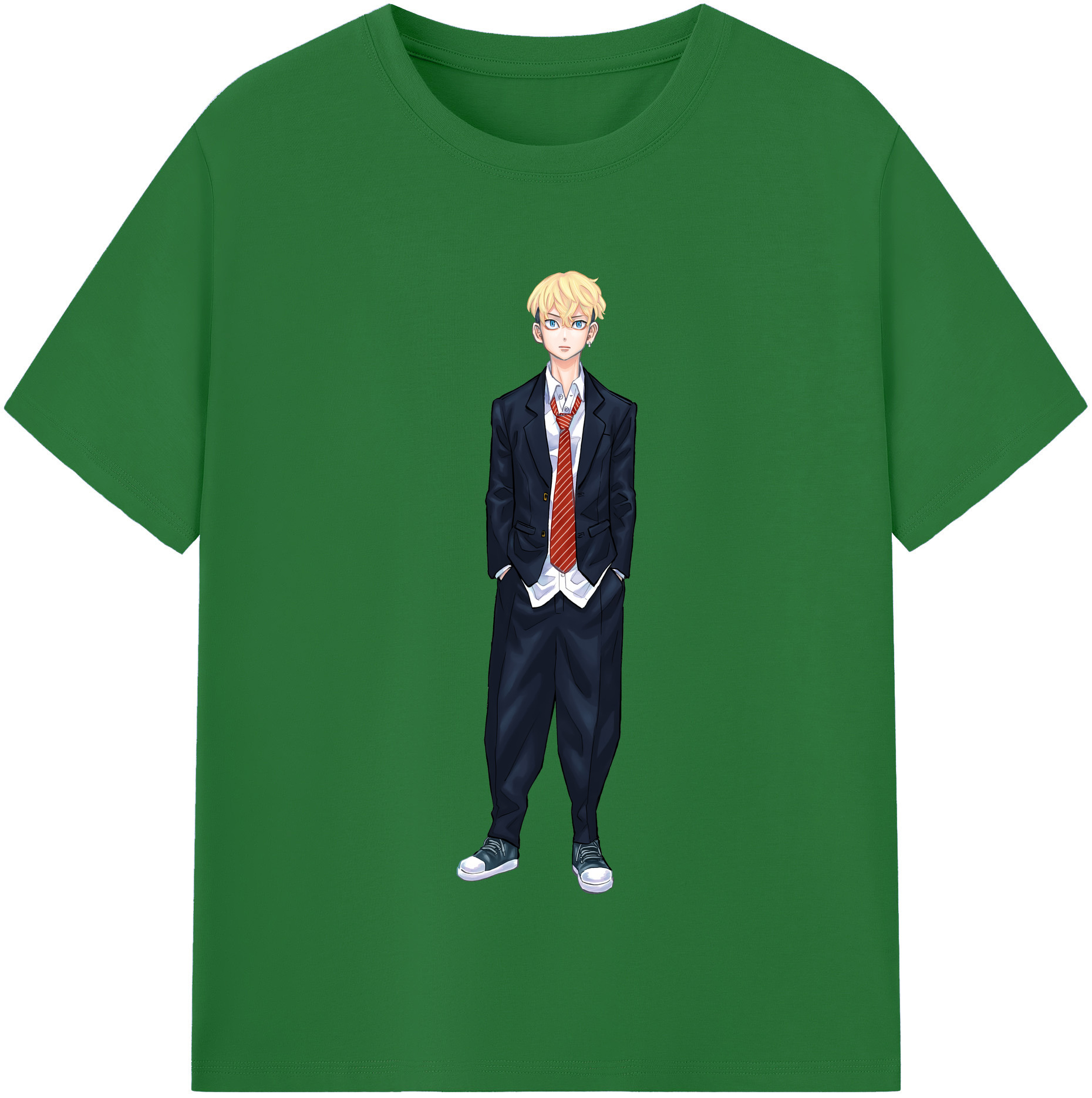 （画像用） 東京リベンジャーズ Tokyo Revengers 綿100％半袖Tシャツ（フロントプリント）