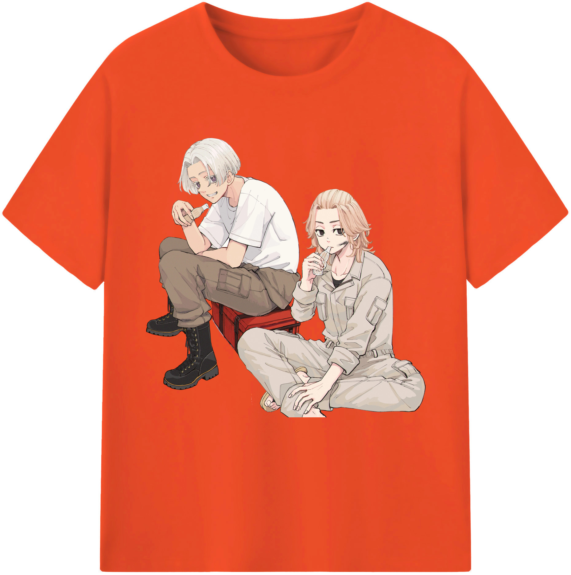 （画像用） 東京リベンジャーズ Tokyo Revengers 綿100％半袖Tシャツ（フロントプリント）