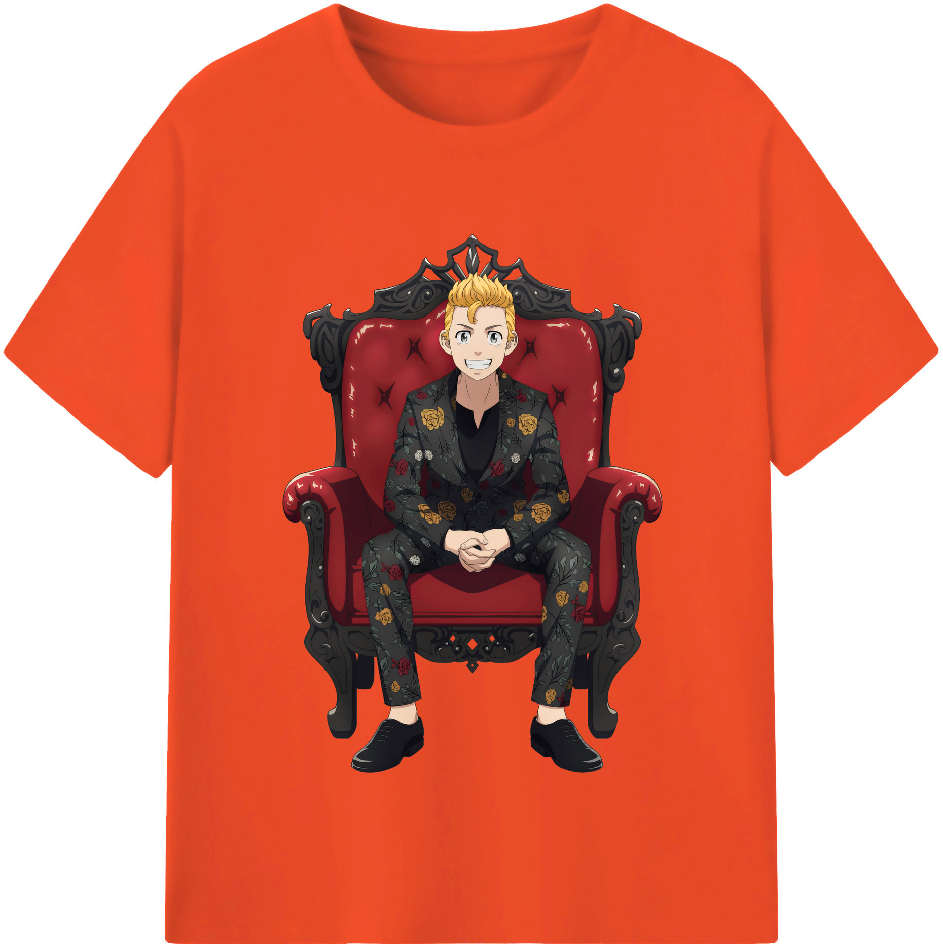 （画像用） 東京リベンジャーズ Tokyo Revengers 綿100％半袖Tシャツ（フロントプリント）