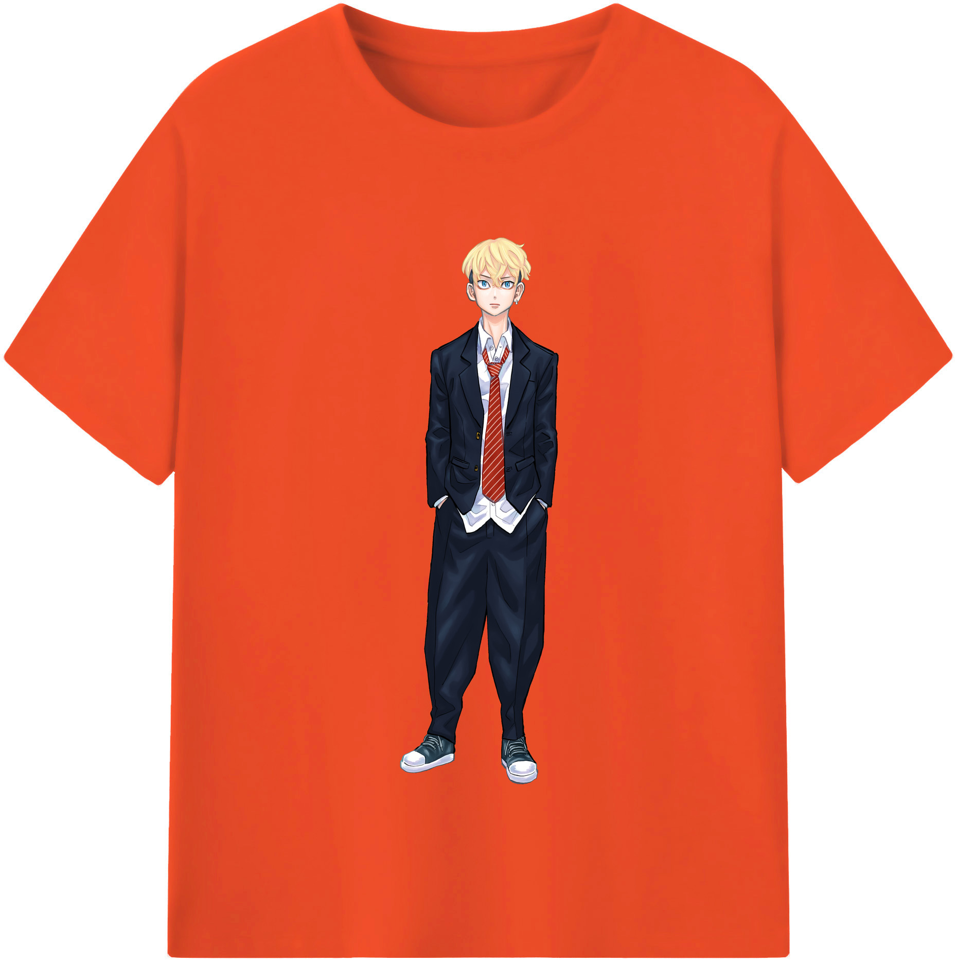 （画像用） 東京リベンジャーズ Tokyo Revengers 綿100％半袖Tシャツ（フロントプリント）