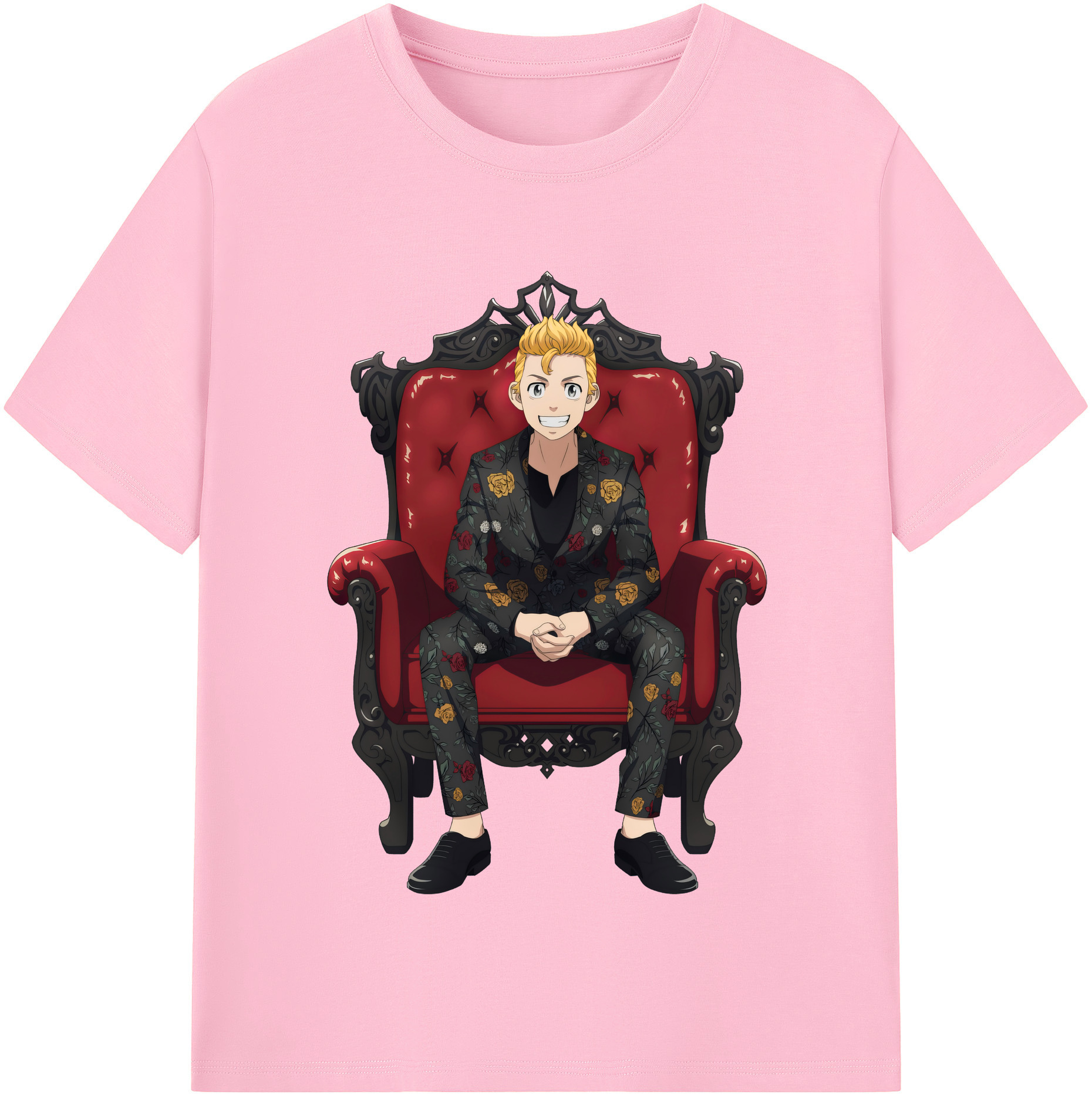 （画像用） 東京リベンジャーズ Tokyo Revengers 綿100％半袖Tシャツ（フロントプリント）