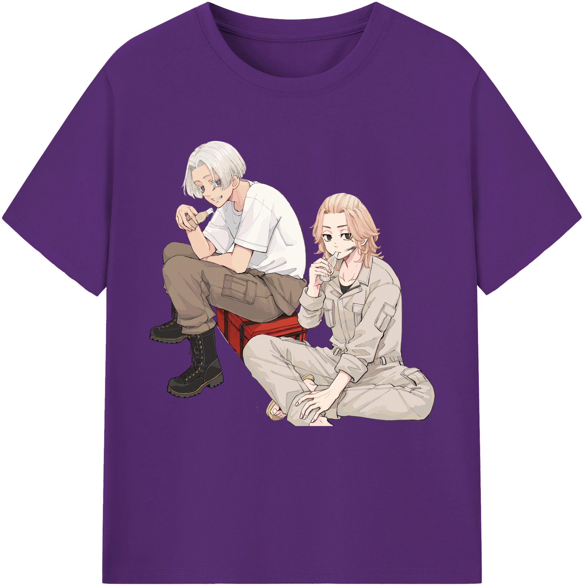 （画像用） 東京リベンジャーズ Tokyo Revengers 綿100％半袖Tシャツ（フロントプリント）