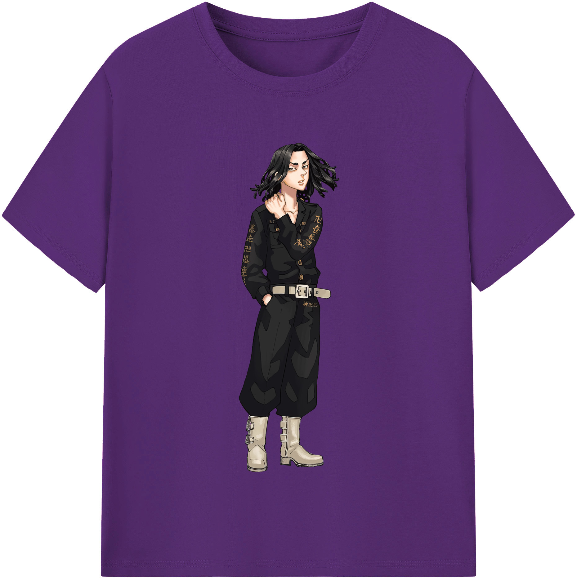 （画像用） 東京リベンジャーズ Tokyo Revengers 綿100％半袖Tシャツ（フロントプリント）