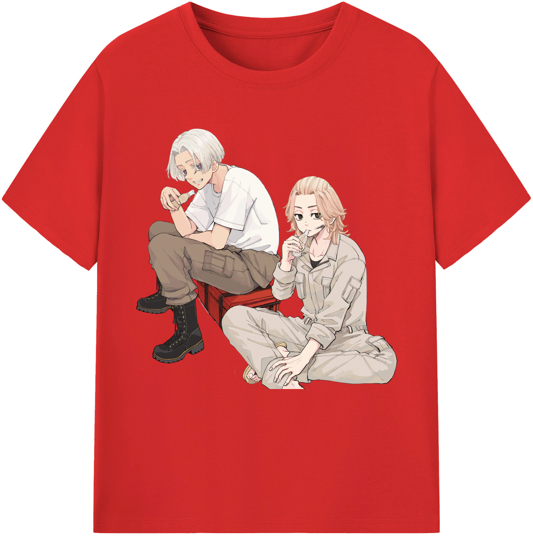 （画像用） 東京リベンジャーズ Tokyo Revengers 綿100％半袖Tシャツ（フロントプリント）