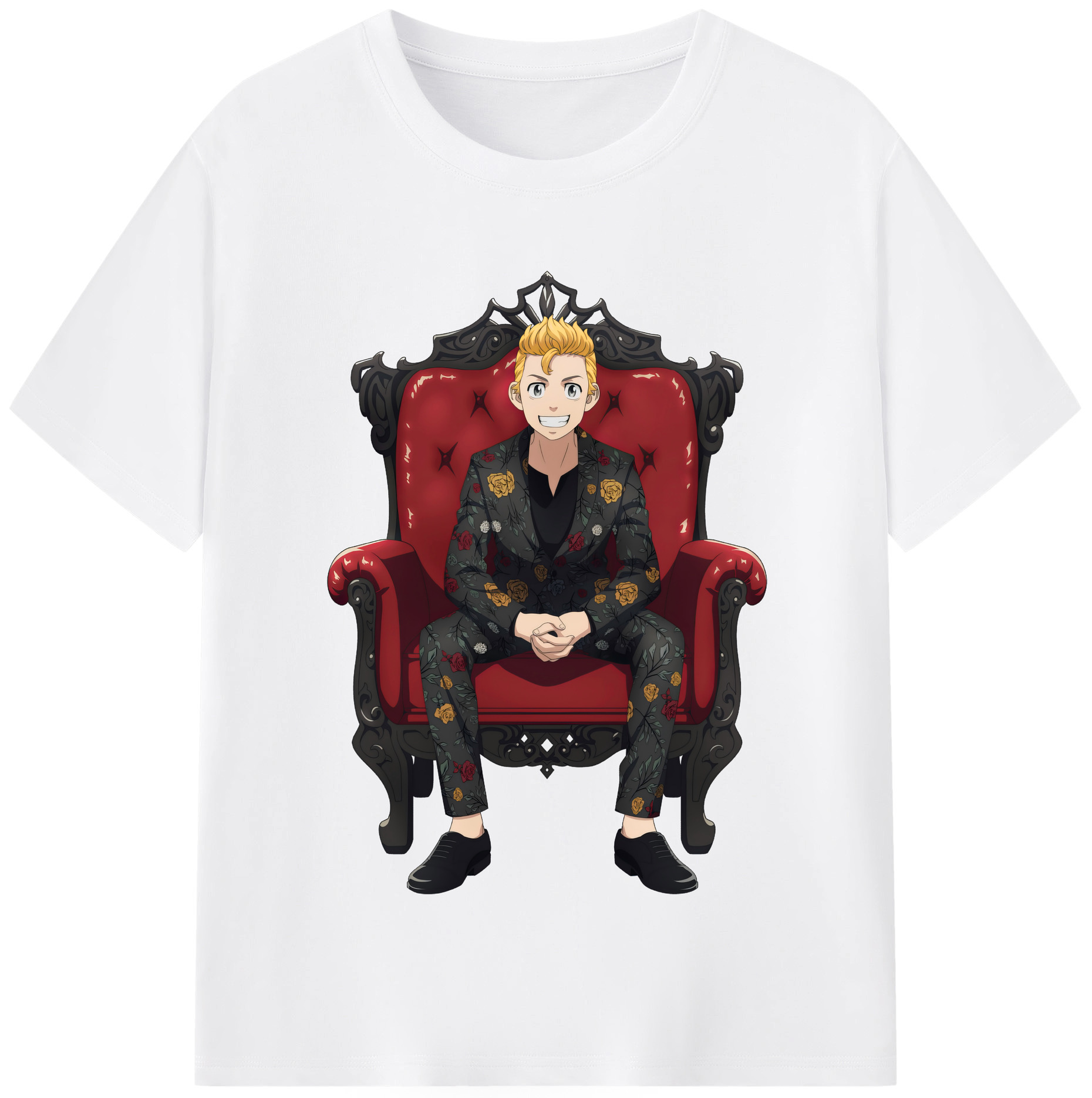 （画像用） 東京リベンジャーズ Tokyo Revengers 綿100％半袖Tシャツ（フロントプリント）