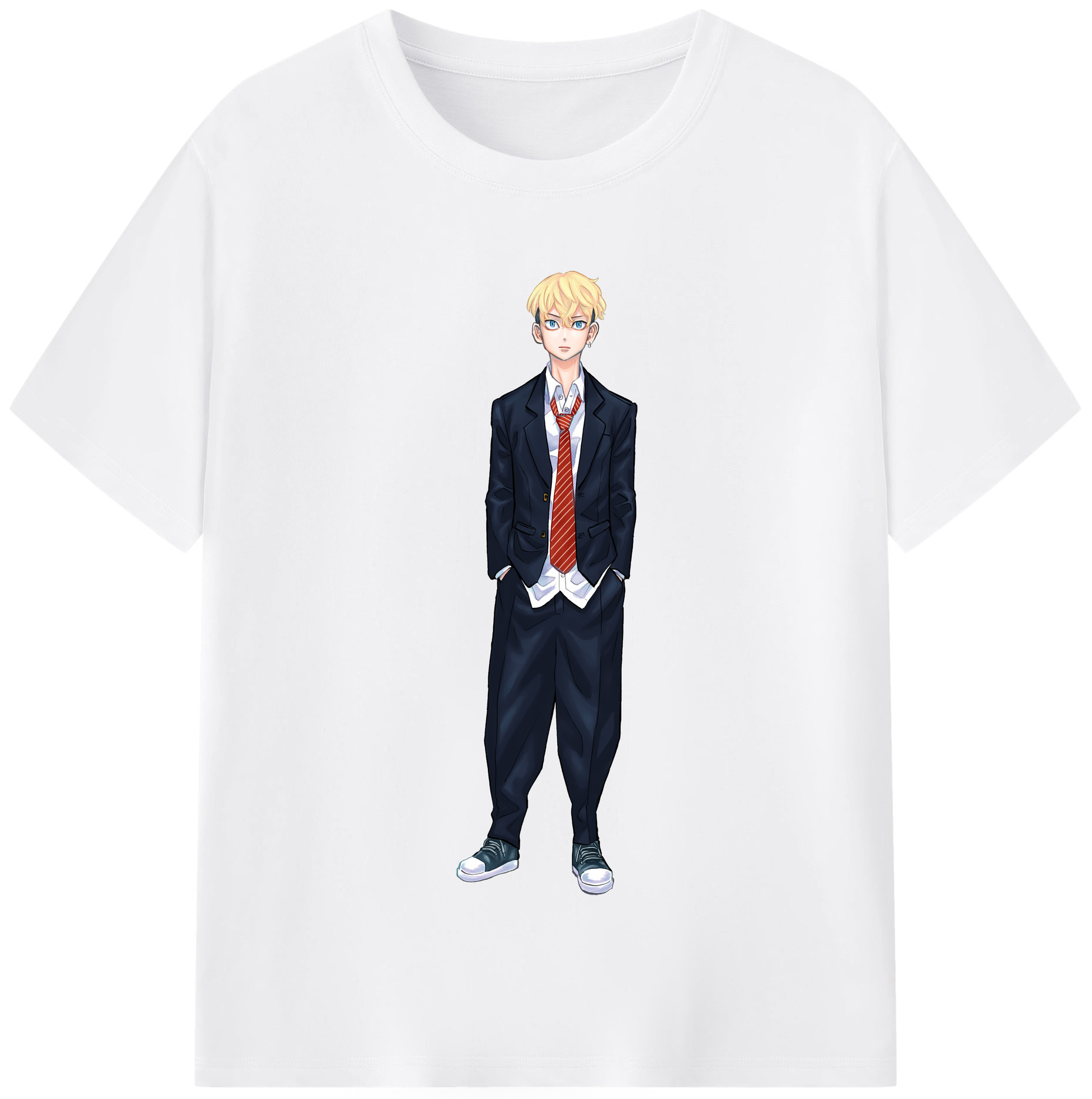 （画像用） 東京リベンジャーズ Tokyo Revengers 綿100％半袖Tシャツ（フロントプリント）