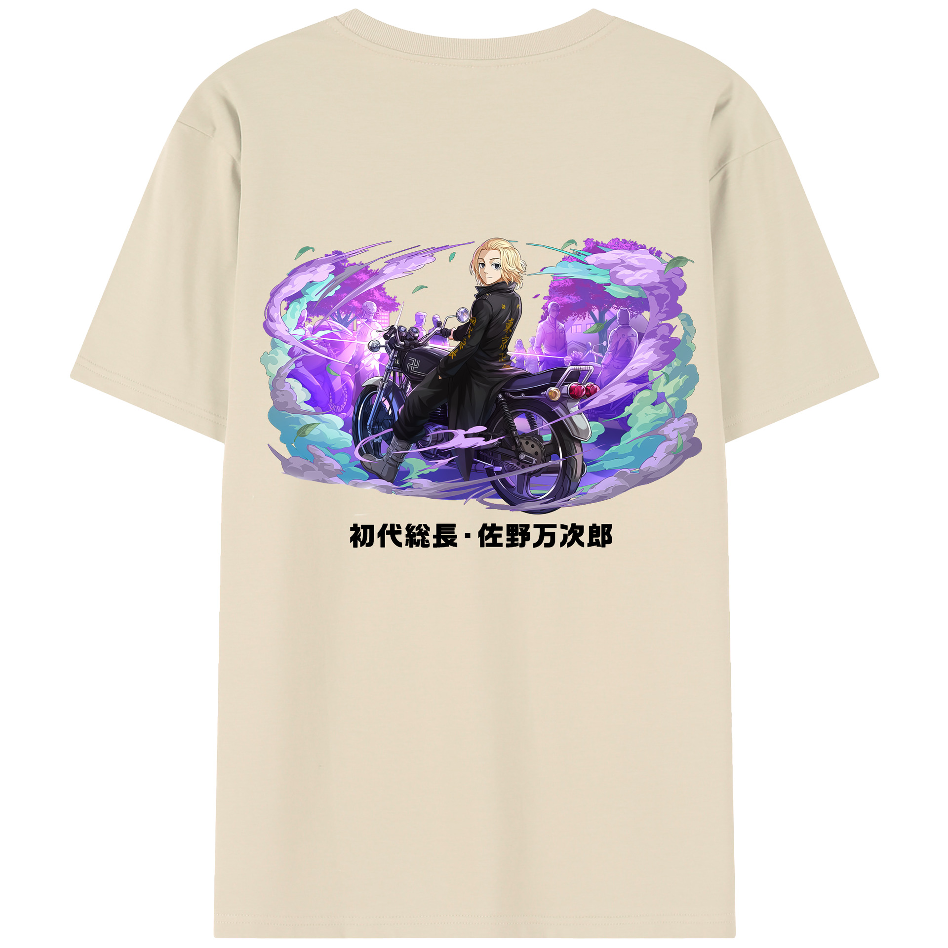 （画像用） 東京リベンジャーズ Tokyo Revengers 綿100％半袖Tシャツ（背面プリント）