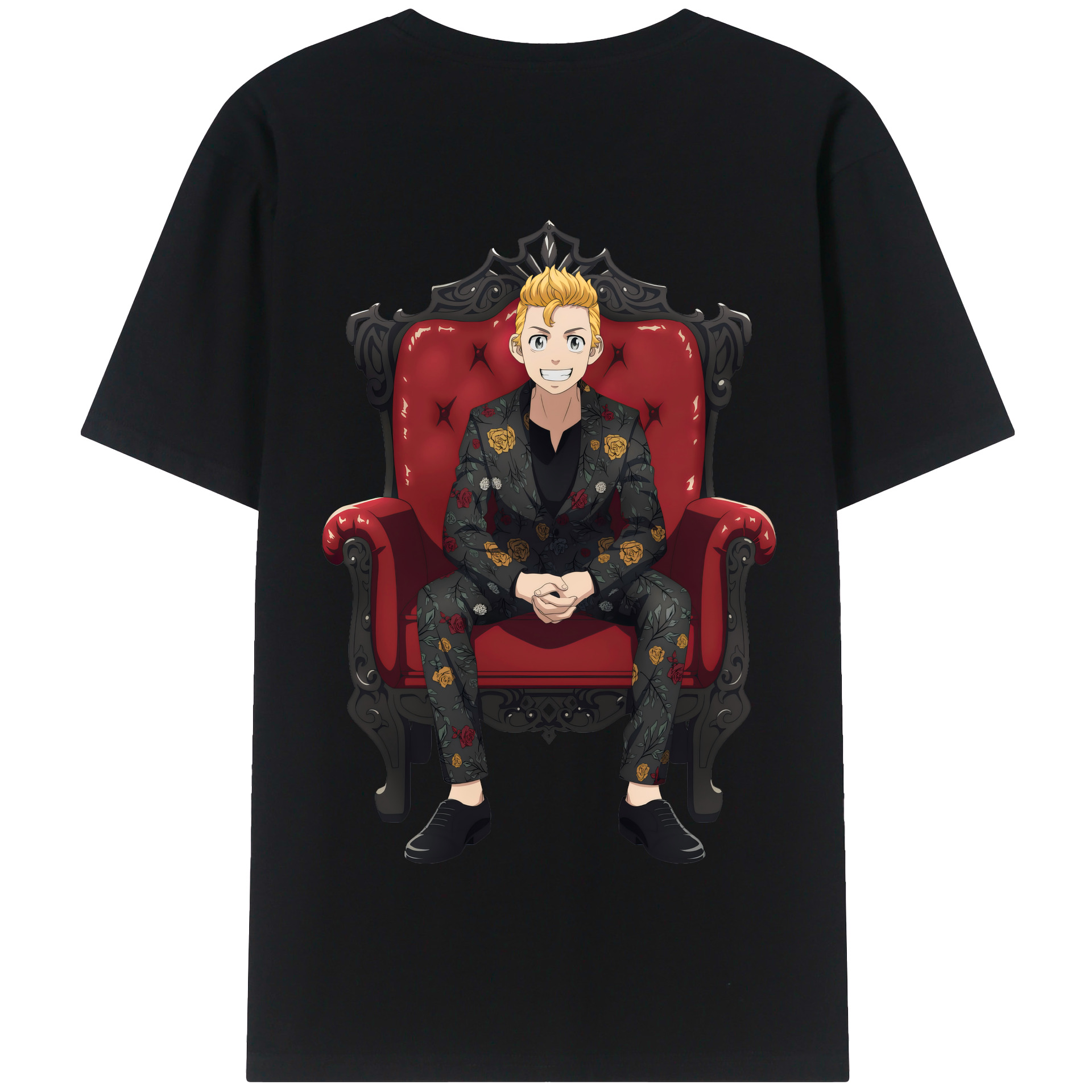（画像用） 東京リベンジャーズ Tokyo Revengers 綿100％半袖Tシャツ（背面プリント）
