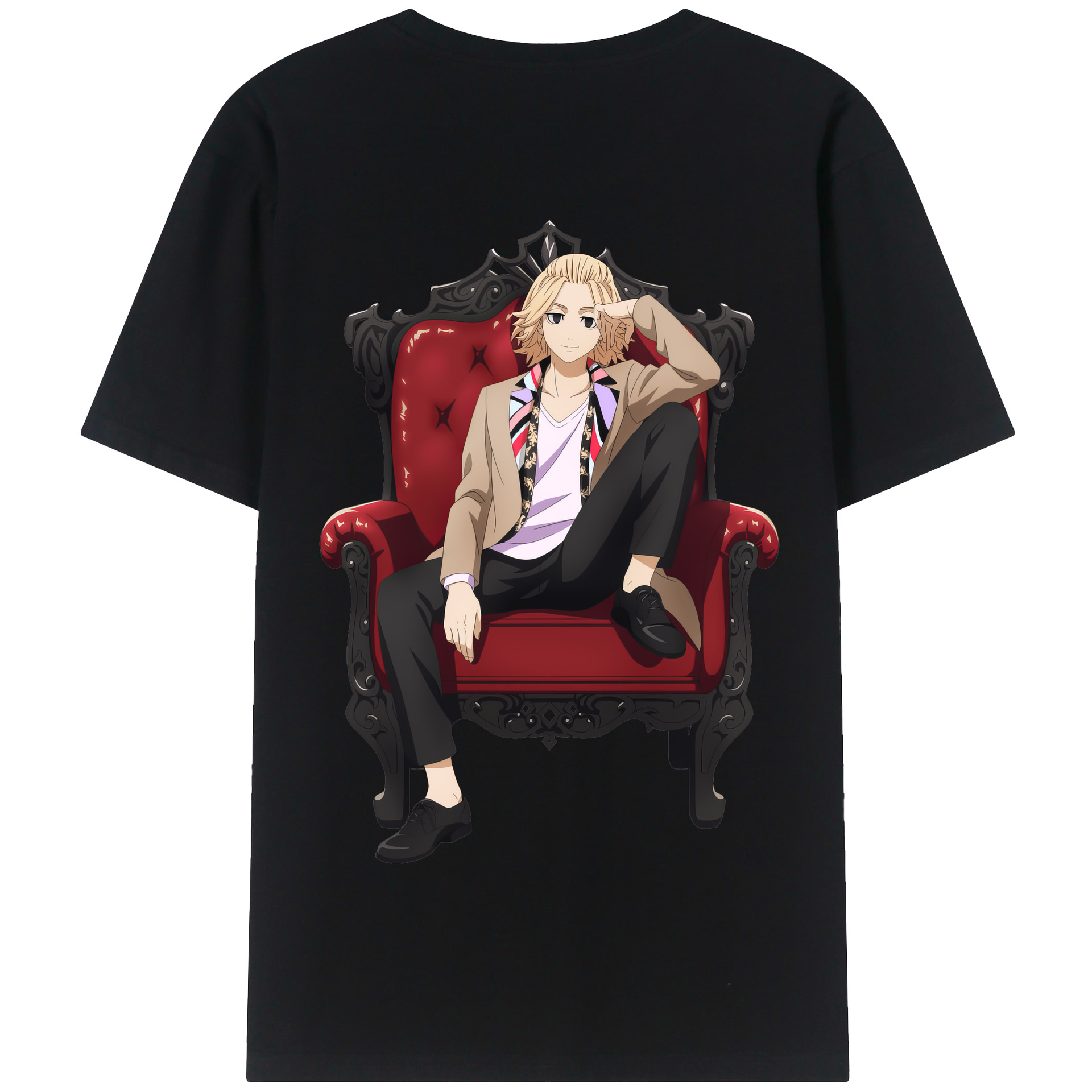 （画像用） 東京リベンジャーズ Tokyo Revengers 綿100％半袖Tシャツ（背面プリント）
