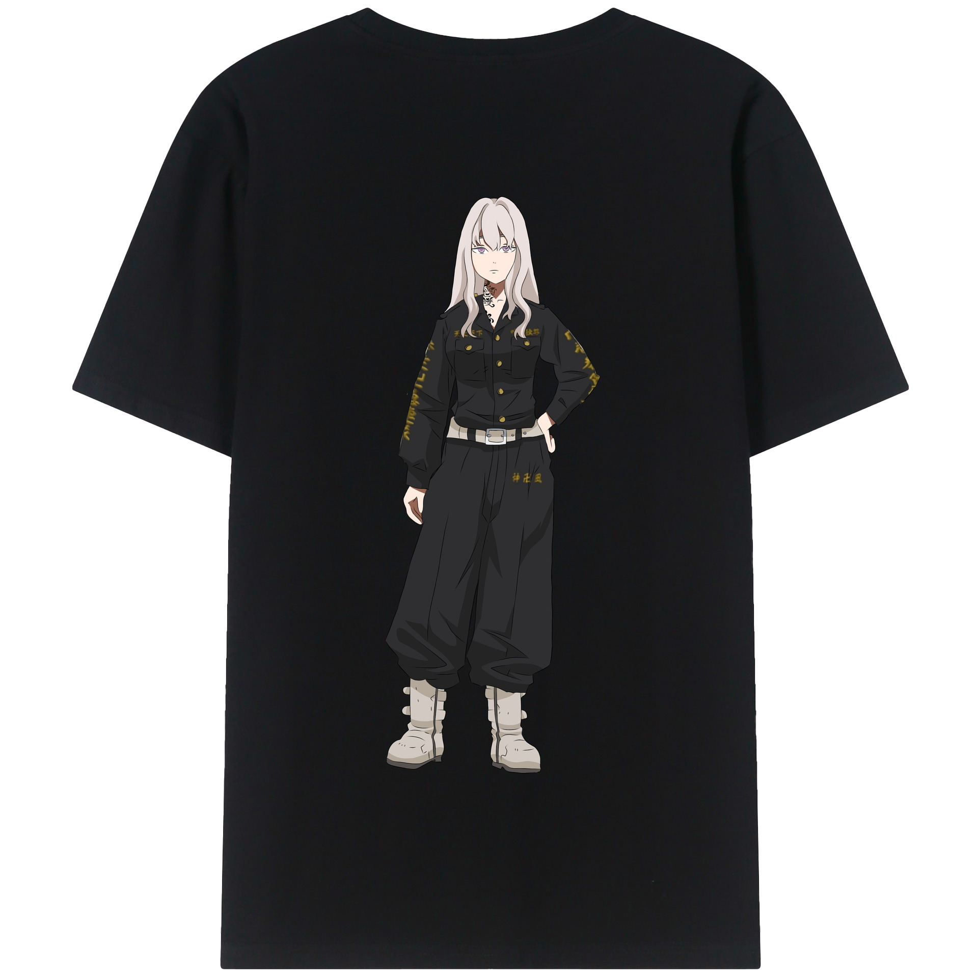 （画像用） 東京リベンジャーズ Tokyo Revengers 綿100％半袖Tシャツ（背面プリント）