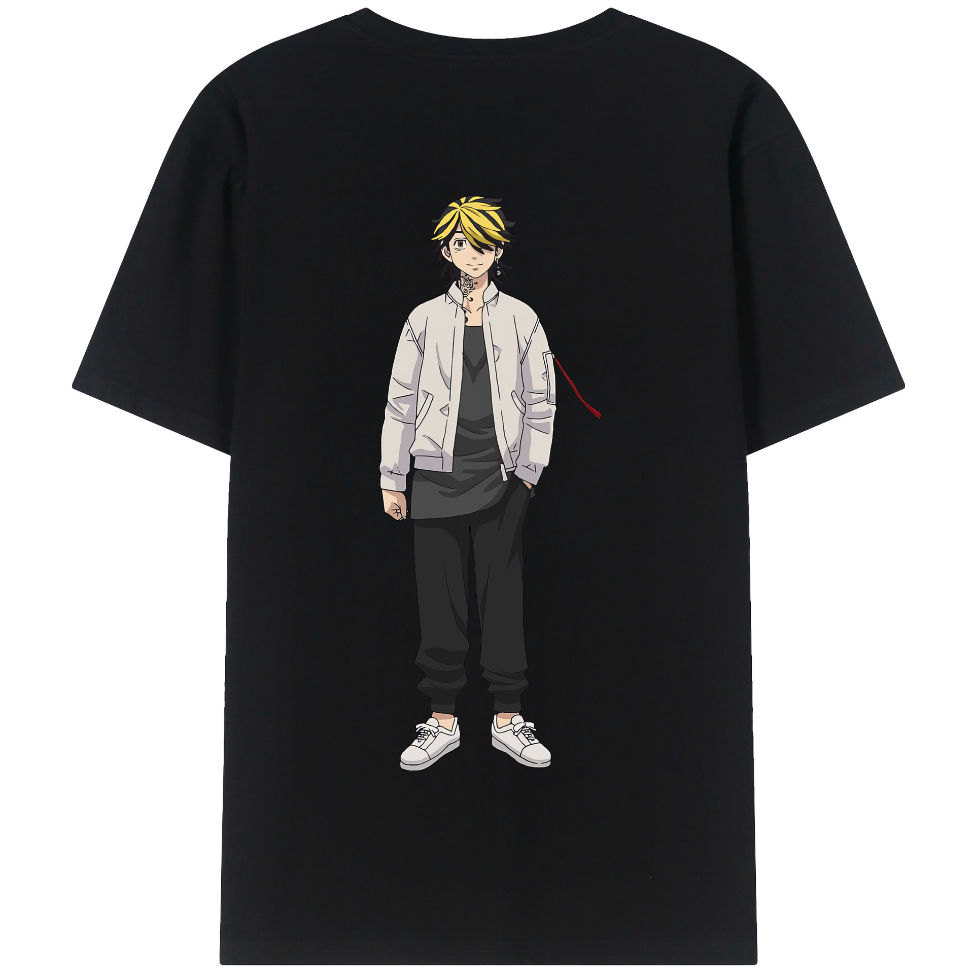 （画像用） 東京リベンジャーズ Tokyo Revengers 綿100％半袖Tシャツ（背面プリント）
