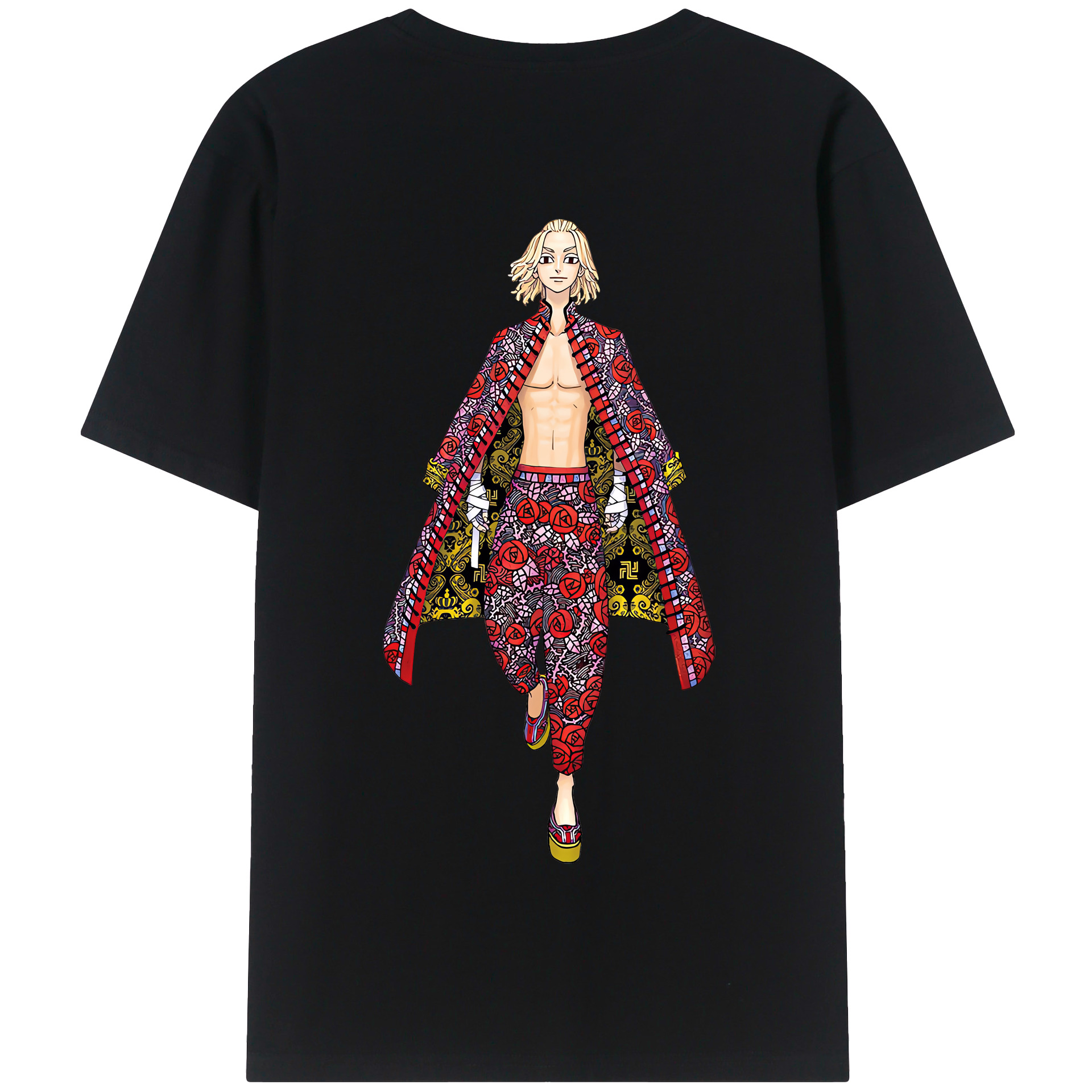 （画像用） 東京リベンジャーズ Tokyo Revengers 綿100％半袖Tシャツ（背面プリント）