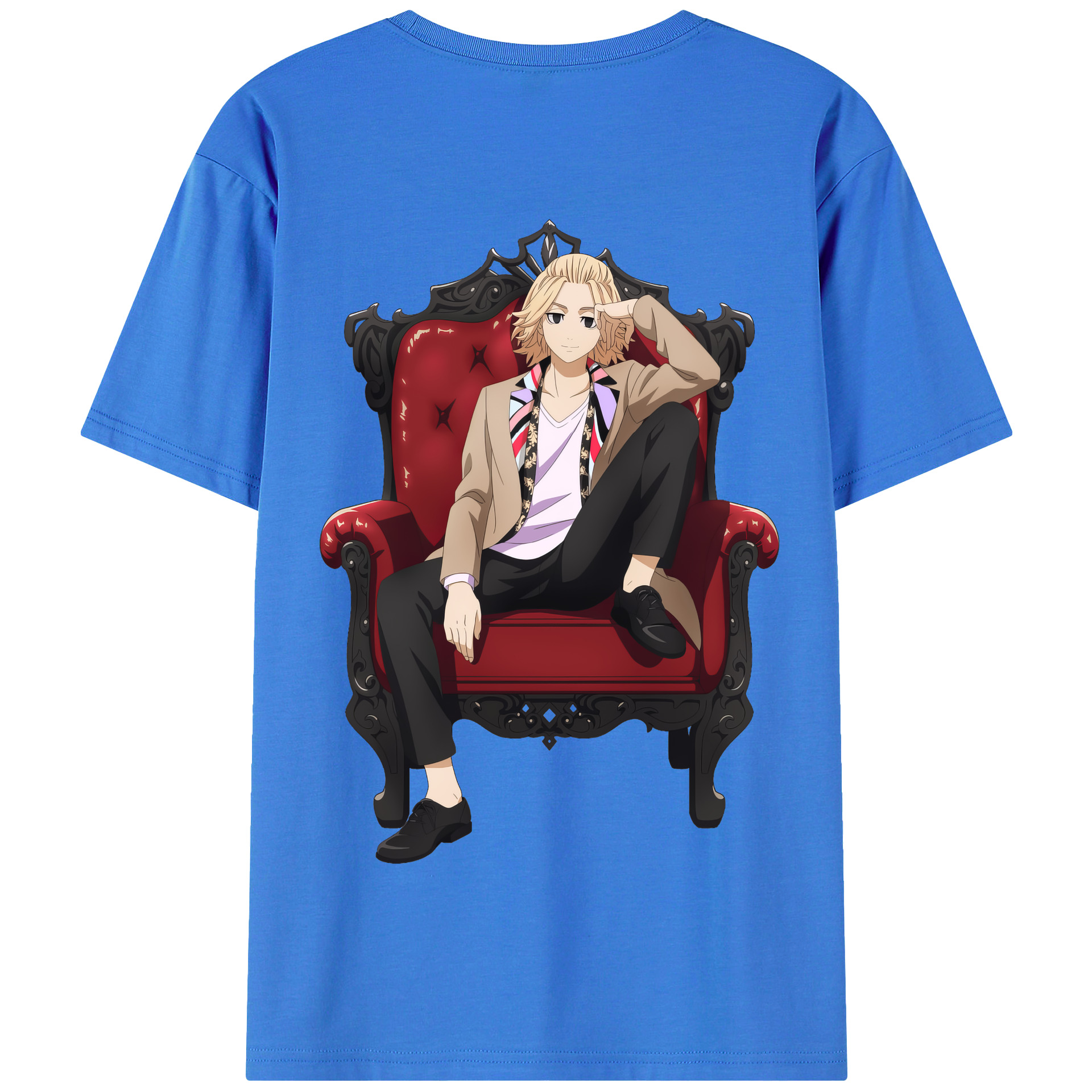 （画像用） 東京リベンジャーズ Tokyo Revengers 綿100％半袖Tシャツ（背面プリント）