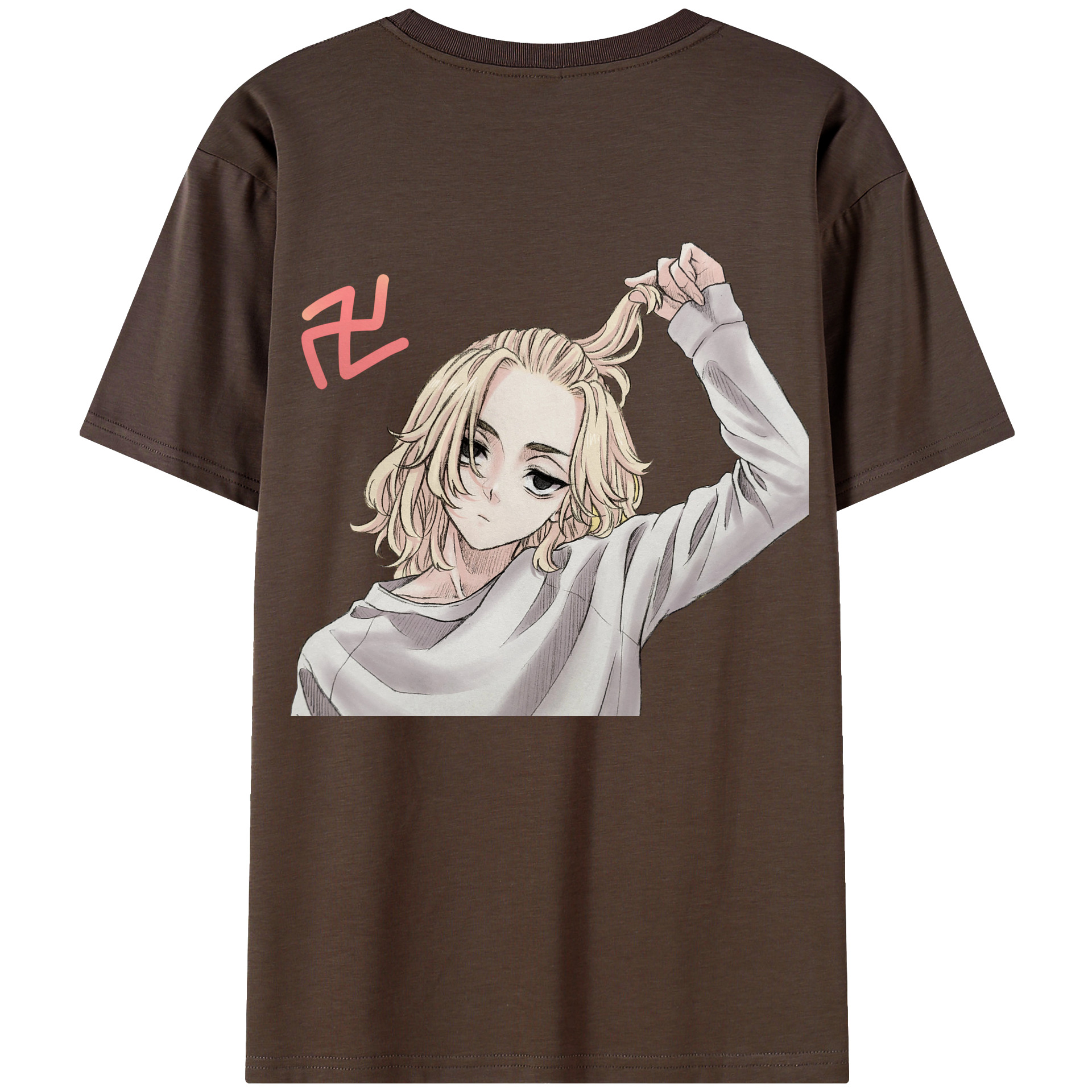 （画像用） 東京リベンジャーズ Tokyo Revengers 綿100％半袖Tシャツ（背面プリント）
