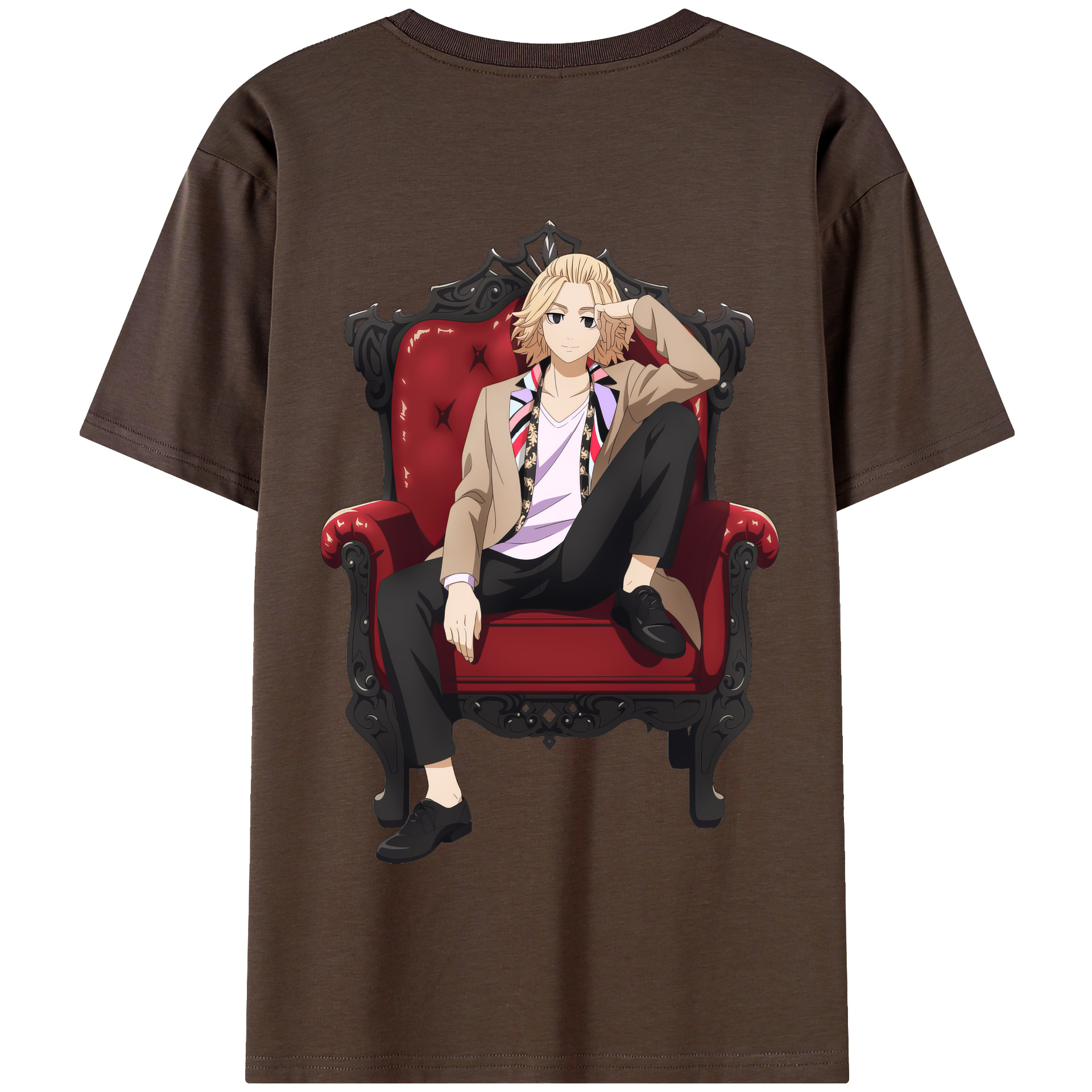 （画像用） 東京リベンジャーズ Tokyo Revengers 綿100％半袖Tシャツ（背面プリント）
