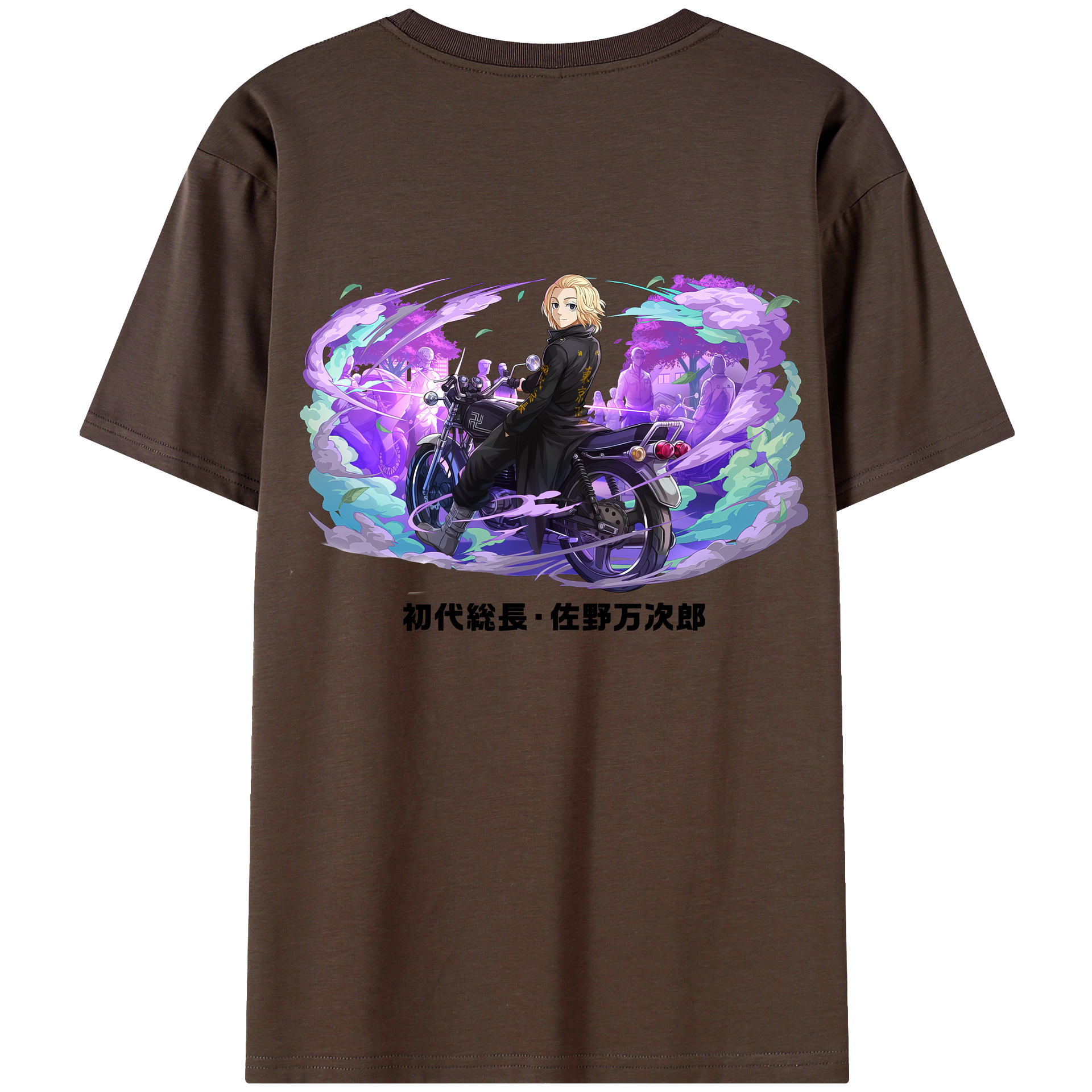 （画像用） 東京リベンジャーズ Tokyo Revengers 綿100％半袖Tシャツ（背面プリント）