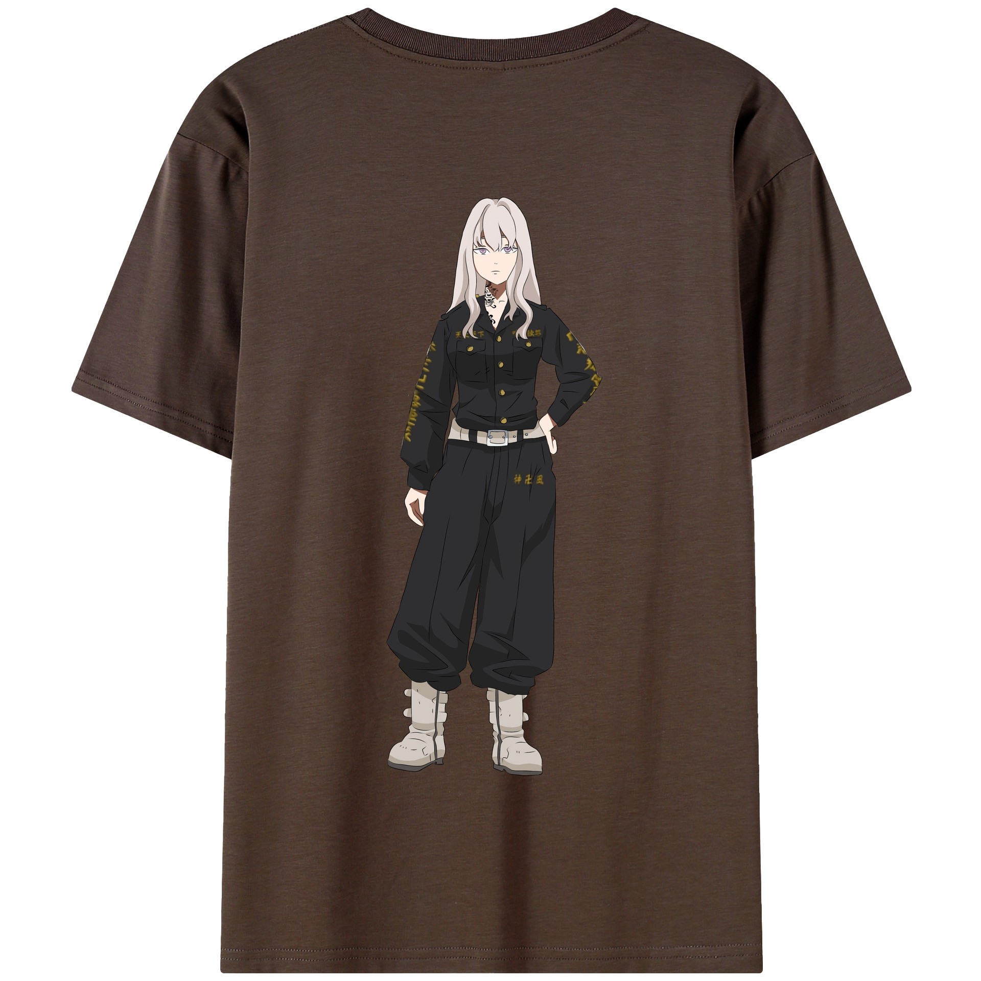 （画像用） 東京リベンジャーズ Tokyo Revengers 綿100％半袖Tシャツ（背面プリント）