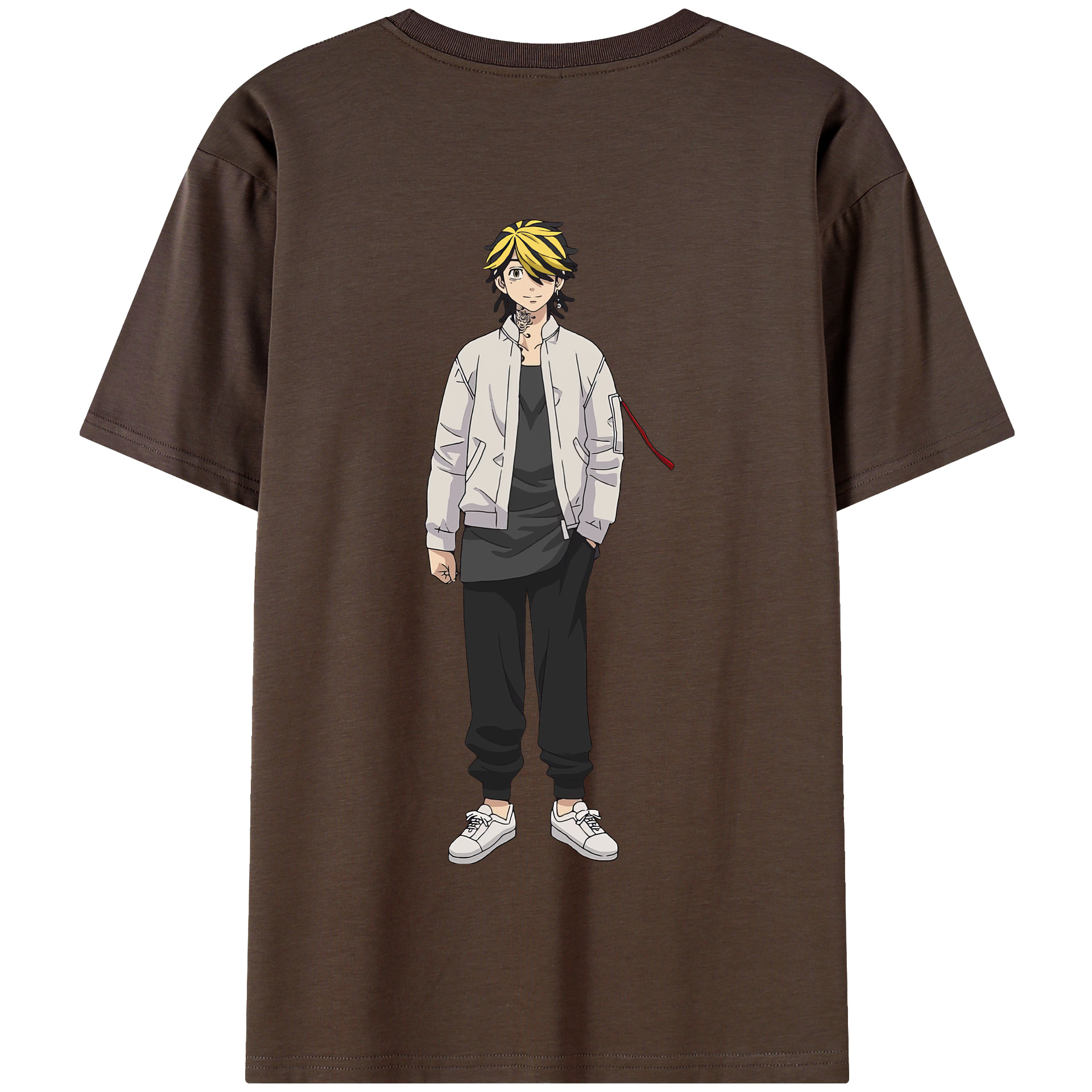 （画像用） 東京リベンジャーズ Tokyo Revengers 綿100％半袖Tシャツ（背面プリント）