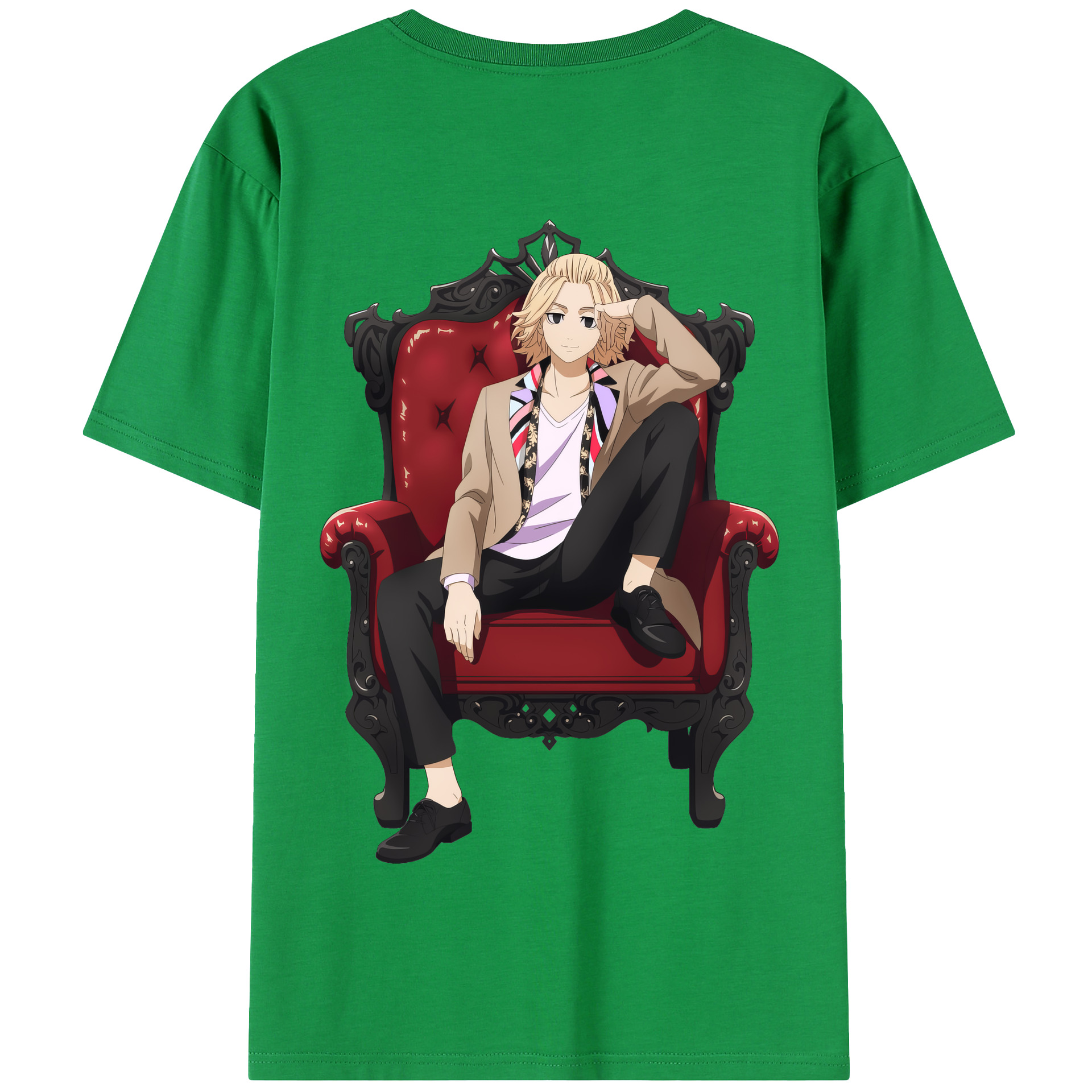 （画像用） 東京リベンジャーズ Tokyo Revengers 綿100％半袖Tシャツ（背面プリント）