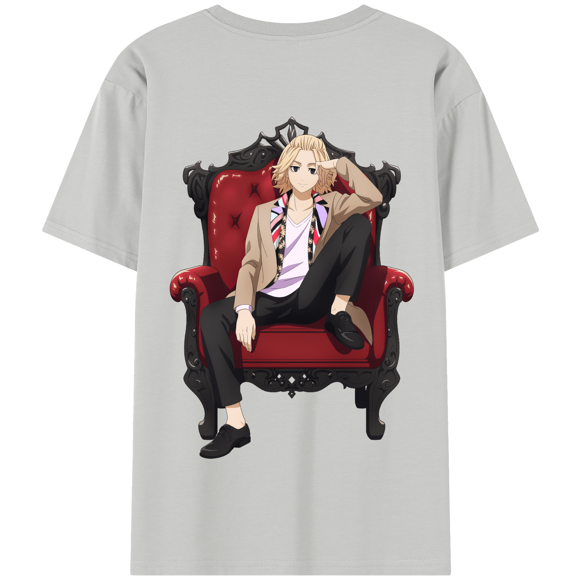 （画像用） 東京リベンジャーズ Tokyo Revengers 綿100％半袖Tシャツ（背面プリント）