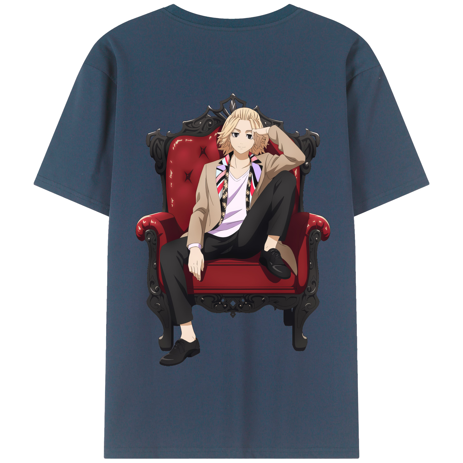（画像用） 東京リベンジャーズ Tokyo Revengers 綿100％半袖Tシャツ（背面プリント）