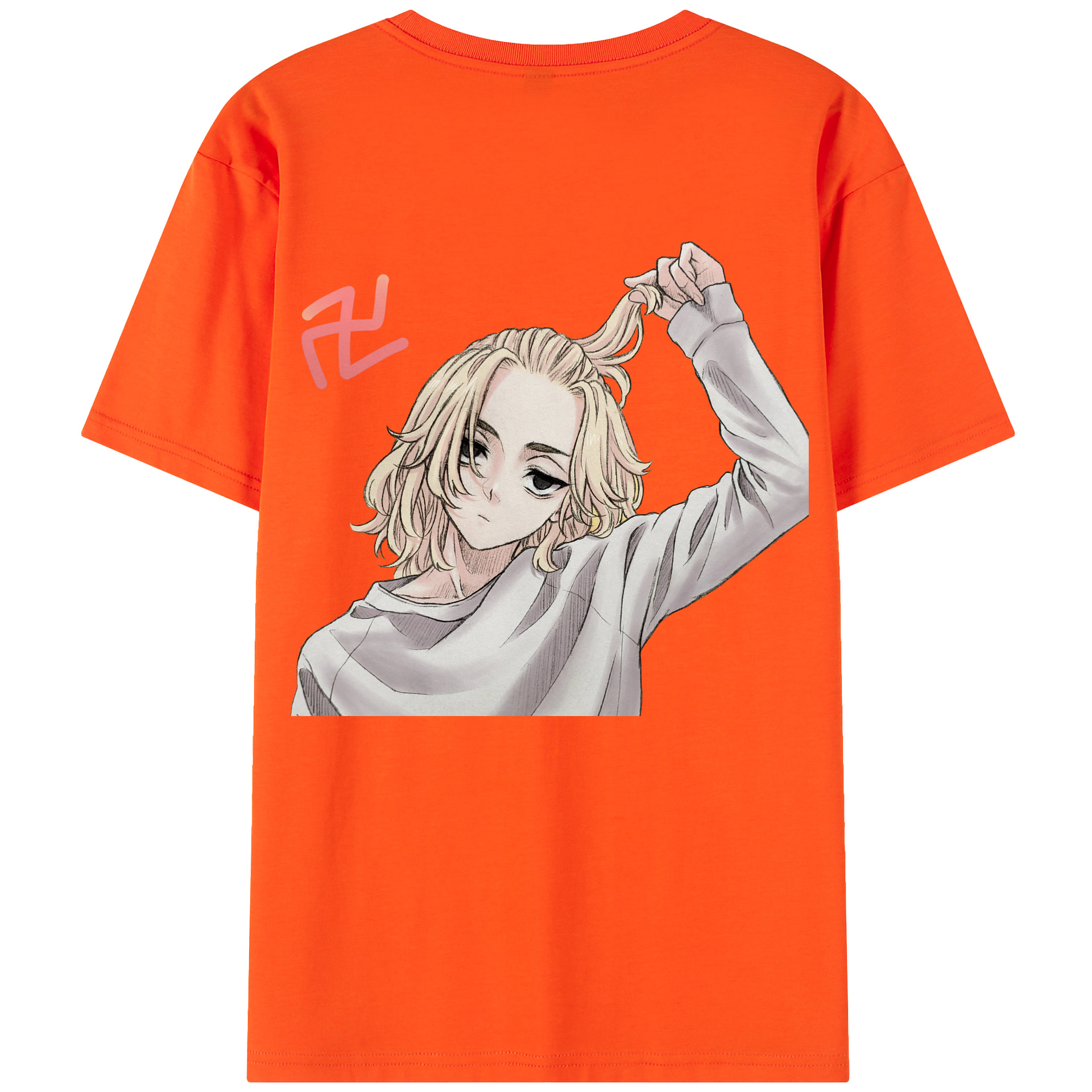 （画像用） 東京リベンジャーズ Tokyo Revengers 綿100％半袖Tシャツ（背面プリント）
