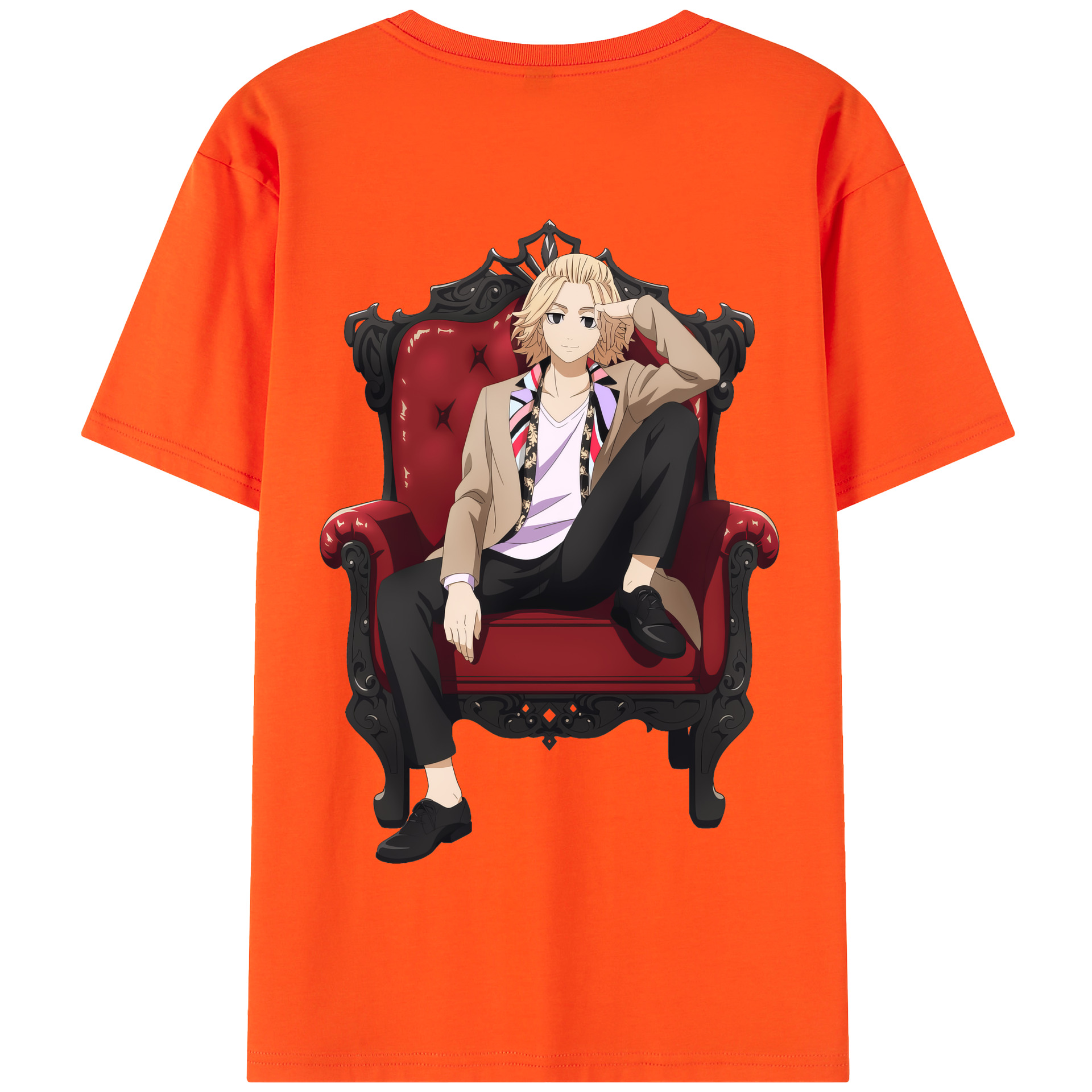 （画像用） 東京リベンジャーズ Tokyo Revengers 綿100％半袖Tシャツ（背面プリント）