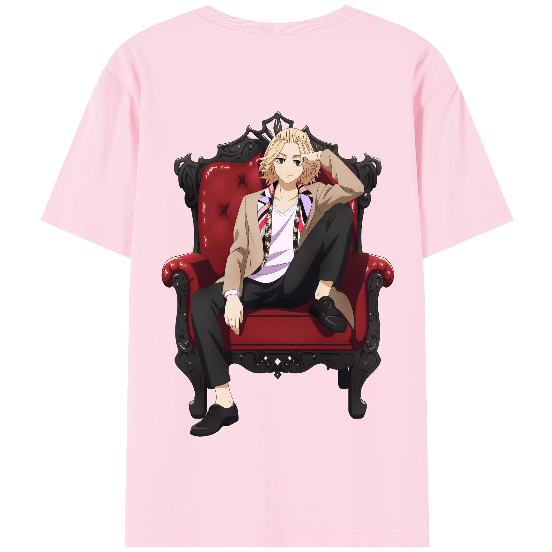 （画像用） 東京リベンジャーズ Tokyo Revengers 綿100％半袖Tシャツ（背面プリント）