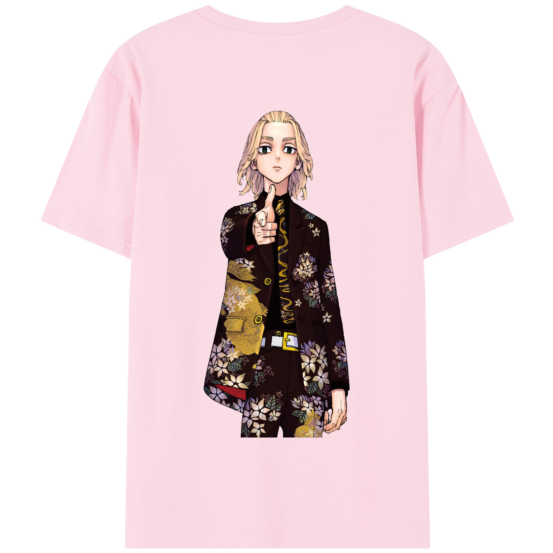 （画像用） 東京リベンジャーズ Tokyo Revengers 綿100％半袖Tシャツ（背面プリント）