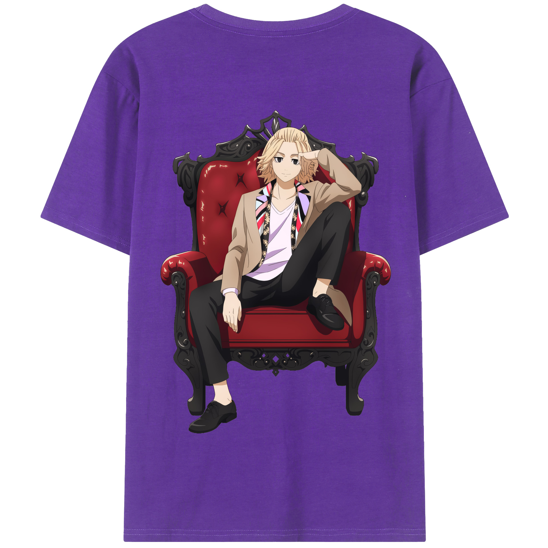 （画像用） 東京リベンジャーズ Tokyo Revengers 綿100％半袖Tシャツ（背面プリント）