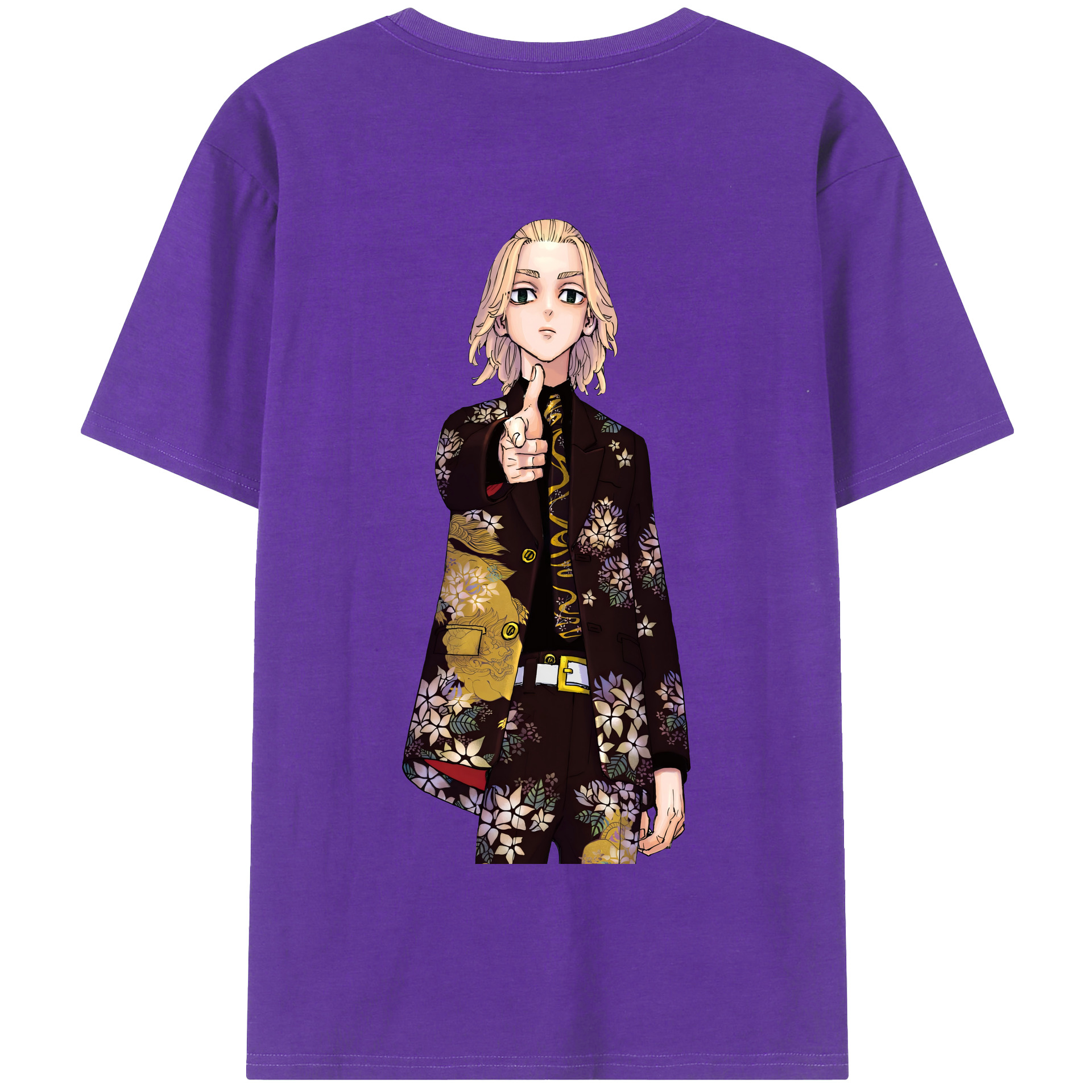 （画像用） 東京リベンジャーズ Tokyo Revengers 綿100％半袖Tシャツ（背面プリント）